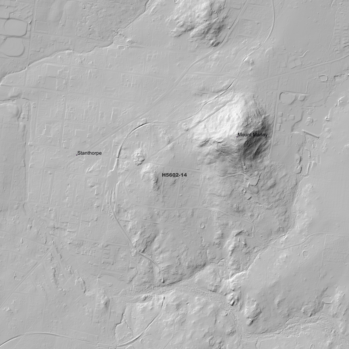 Stanthorpe 50cm, 1m & 5m Digital Elevation Models (H5602-14)