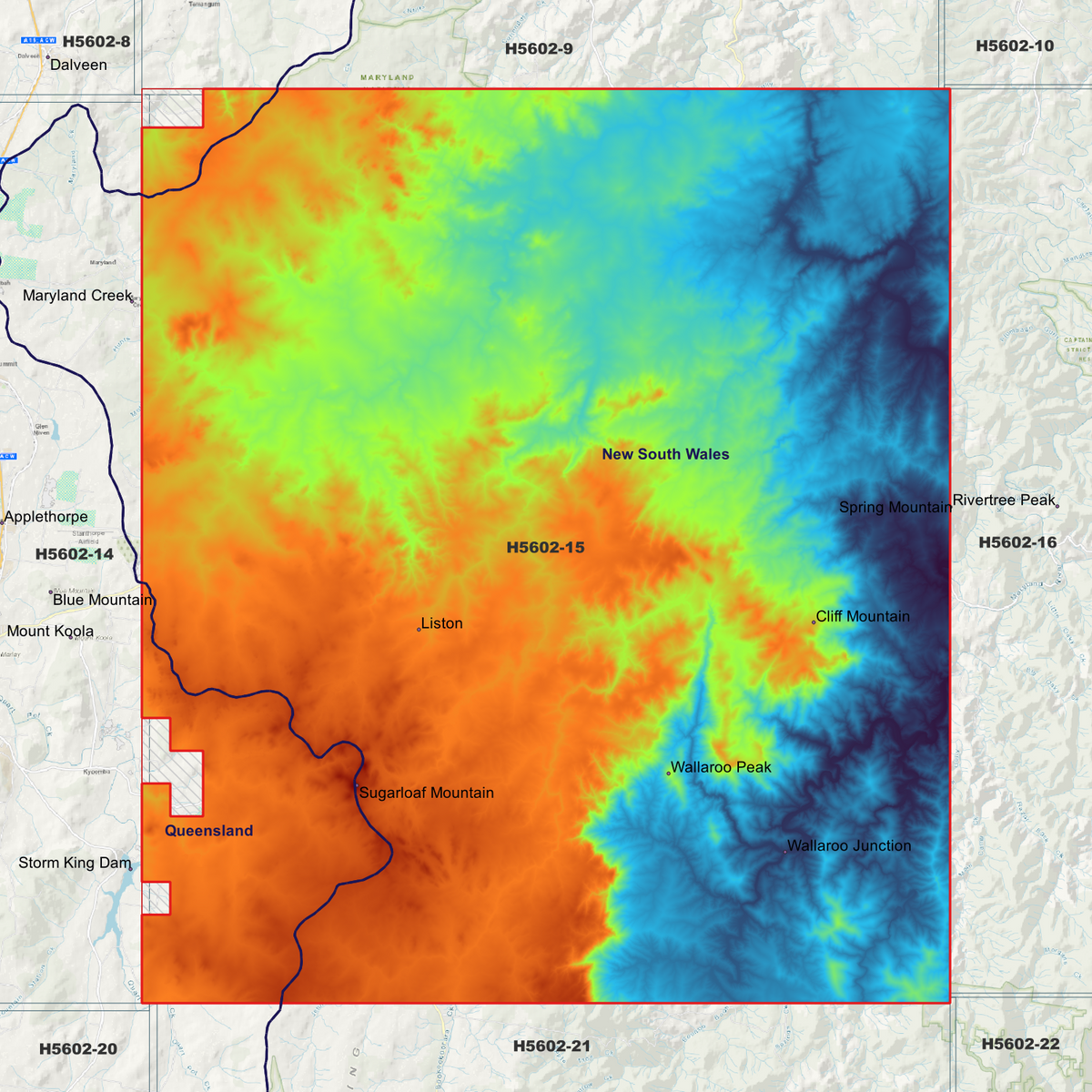 Liston 50cm, 1m & 2m Digital Elevation Models (H5602-15)