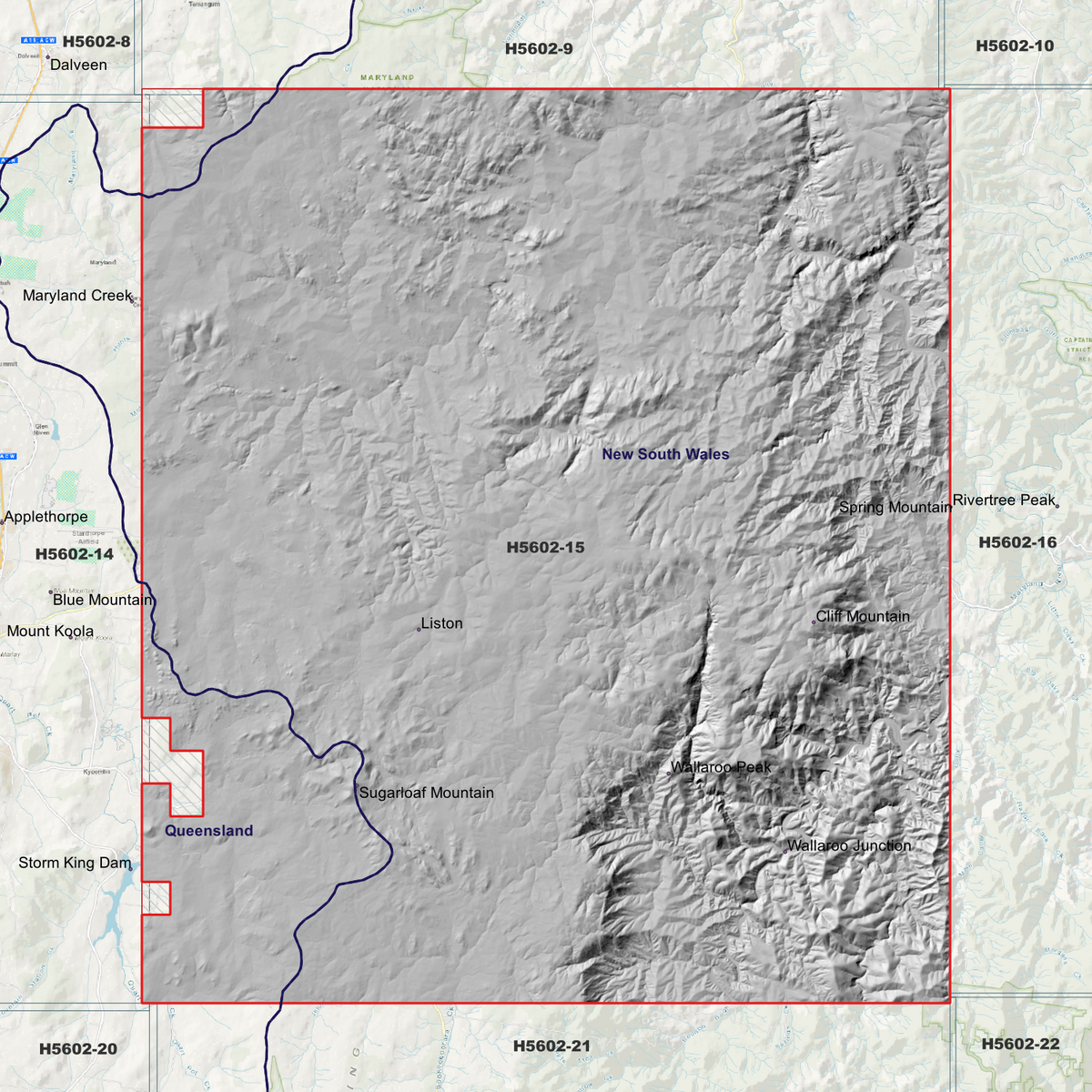 Liston 50cm, 1m & 2m Digital Elevation Models (H5602-15)
