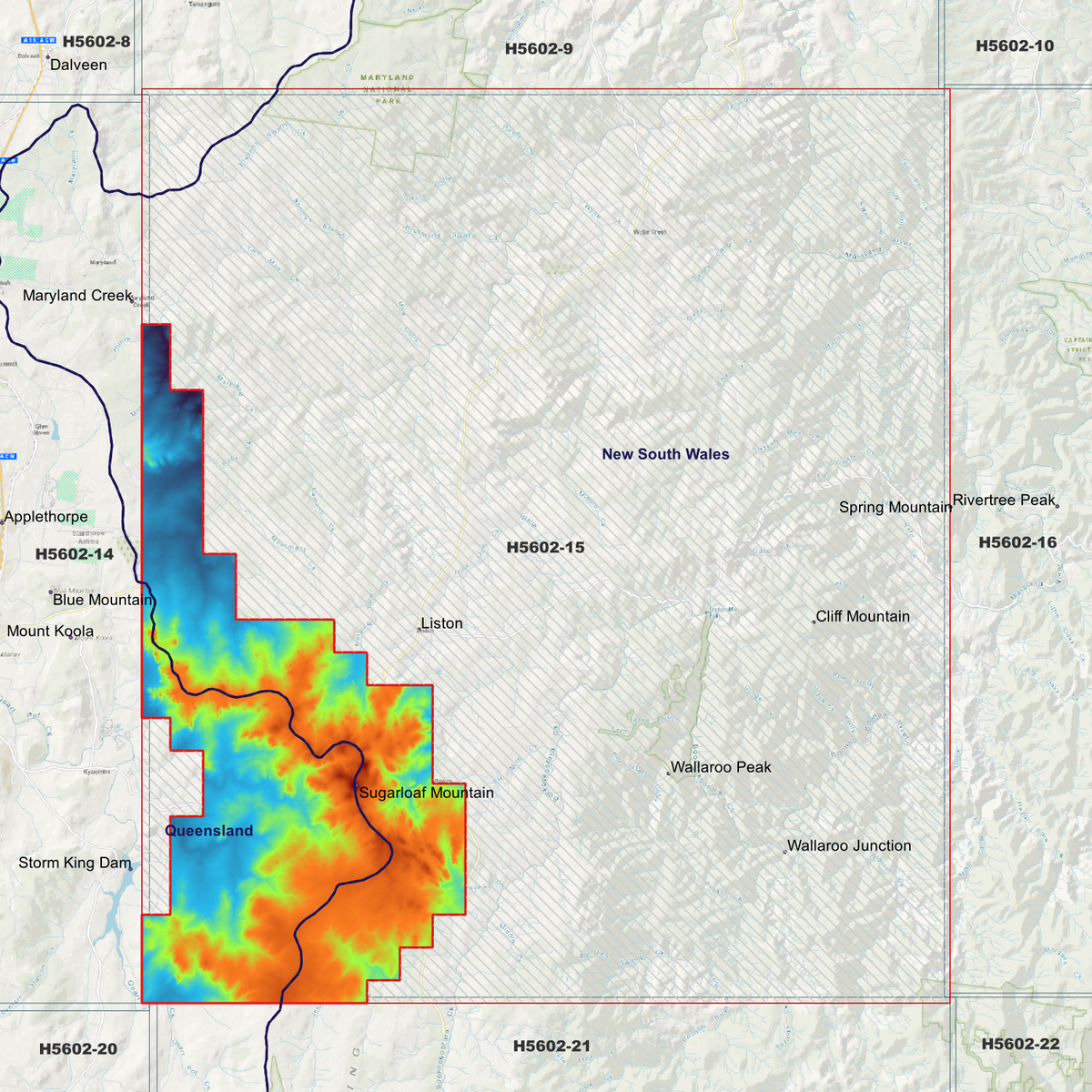 Liston 50cm, 1m & 2m Digital Elevation Models (H5602-15)