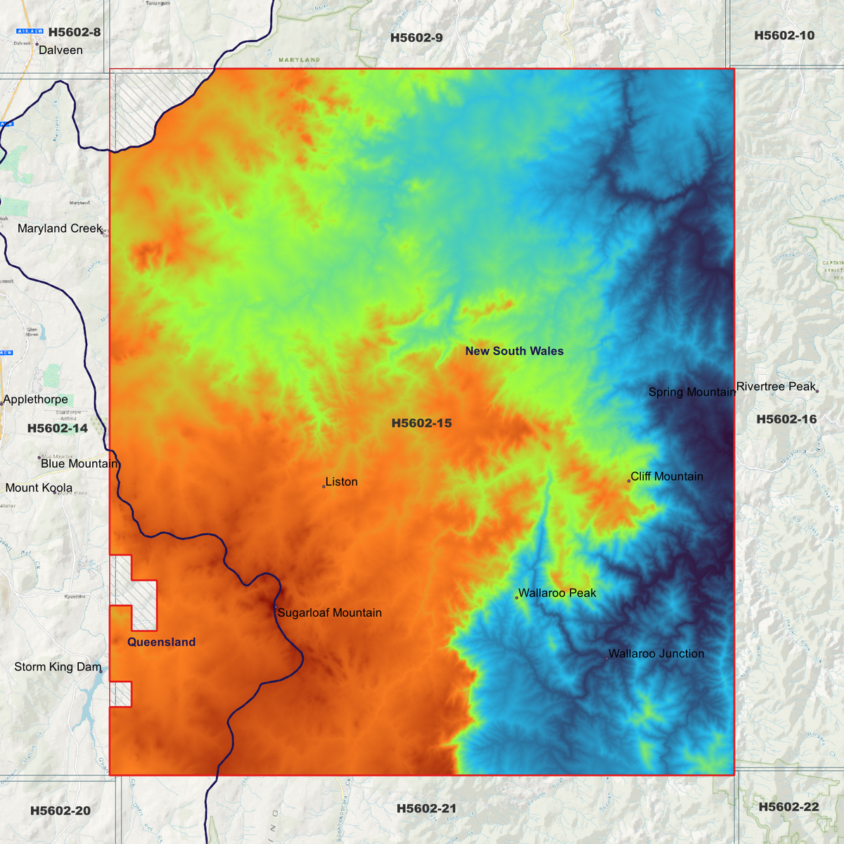 Liston 50cm, 1m & 2m Digital Elevation Models (H5602-15)