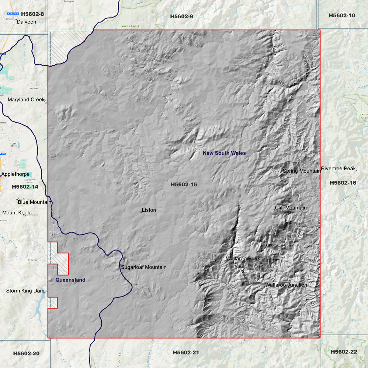 Liston 50cm, 1m & 2m Digital Elevation Models (H5602-15)