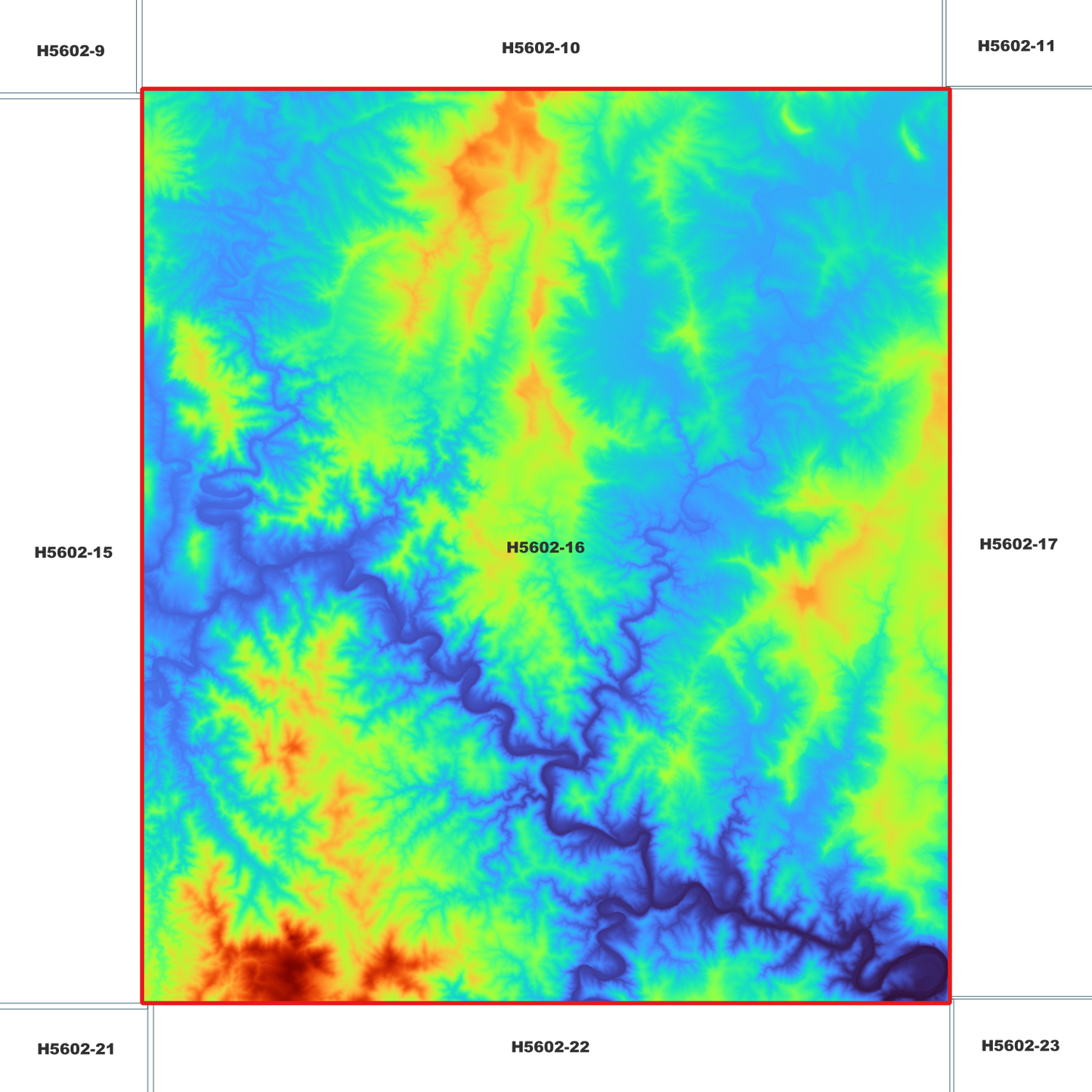 Tooloom 1m Digital Elevation Model (H5602-16)
