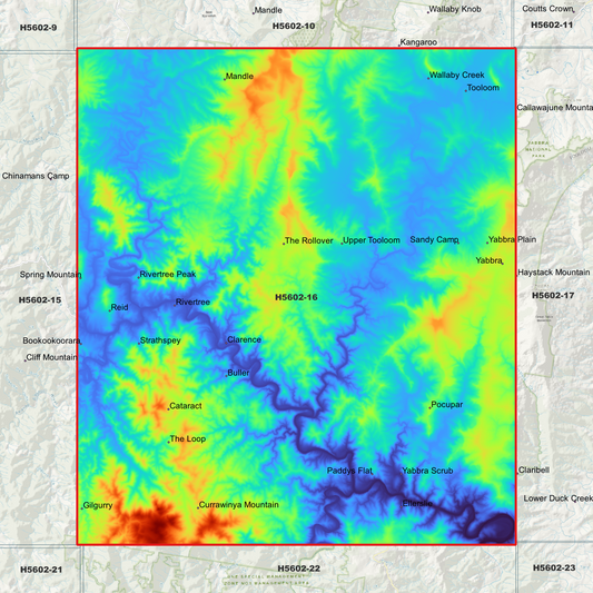 Tooloom 1m Digital Elevation Model (H5602-16)