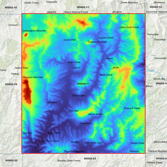 Bonalbo 1m Digital Elevation Model (H5602-17)