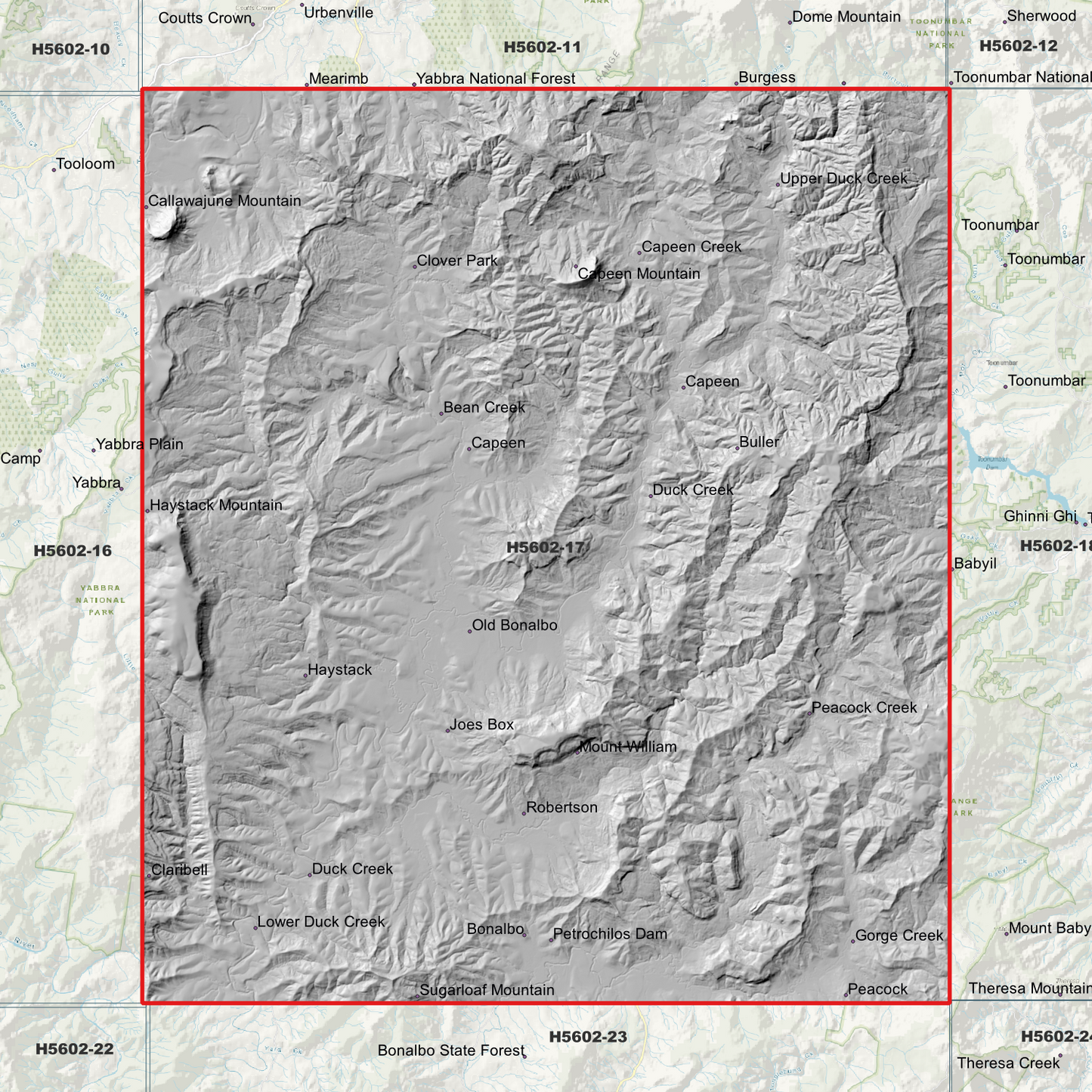 Bonalbo 1m Digital Elevation Model (H5602-17)