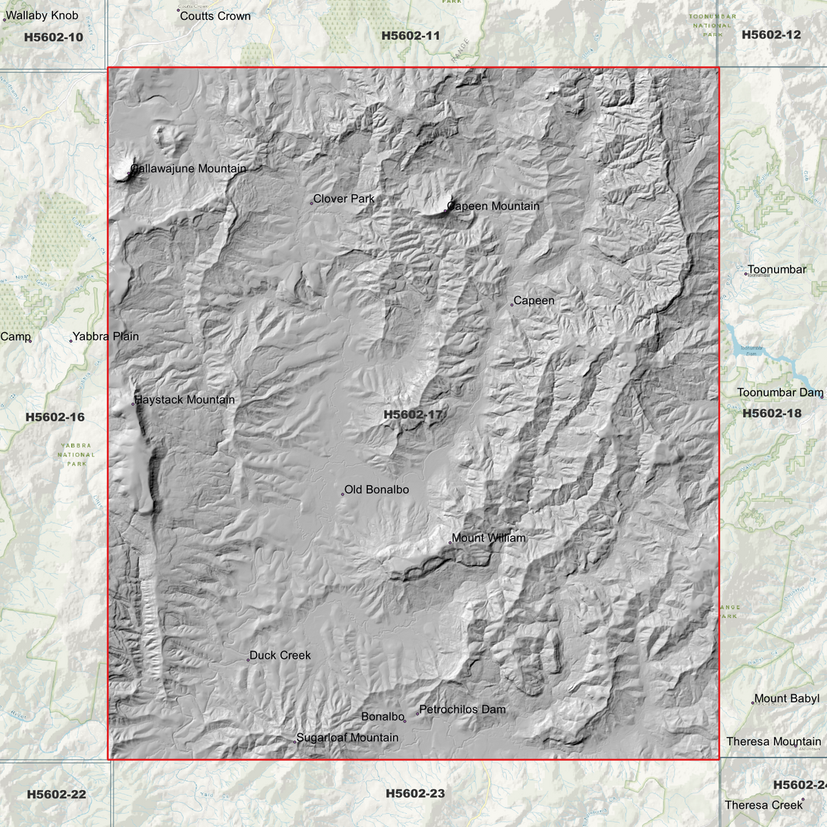 Bonalbo 1m Digital Elevation Models (H5602-17)