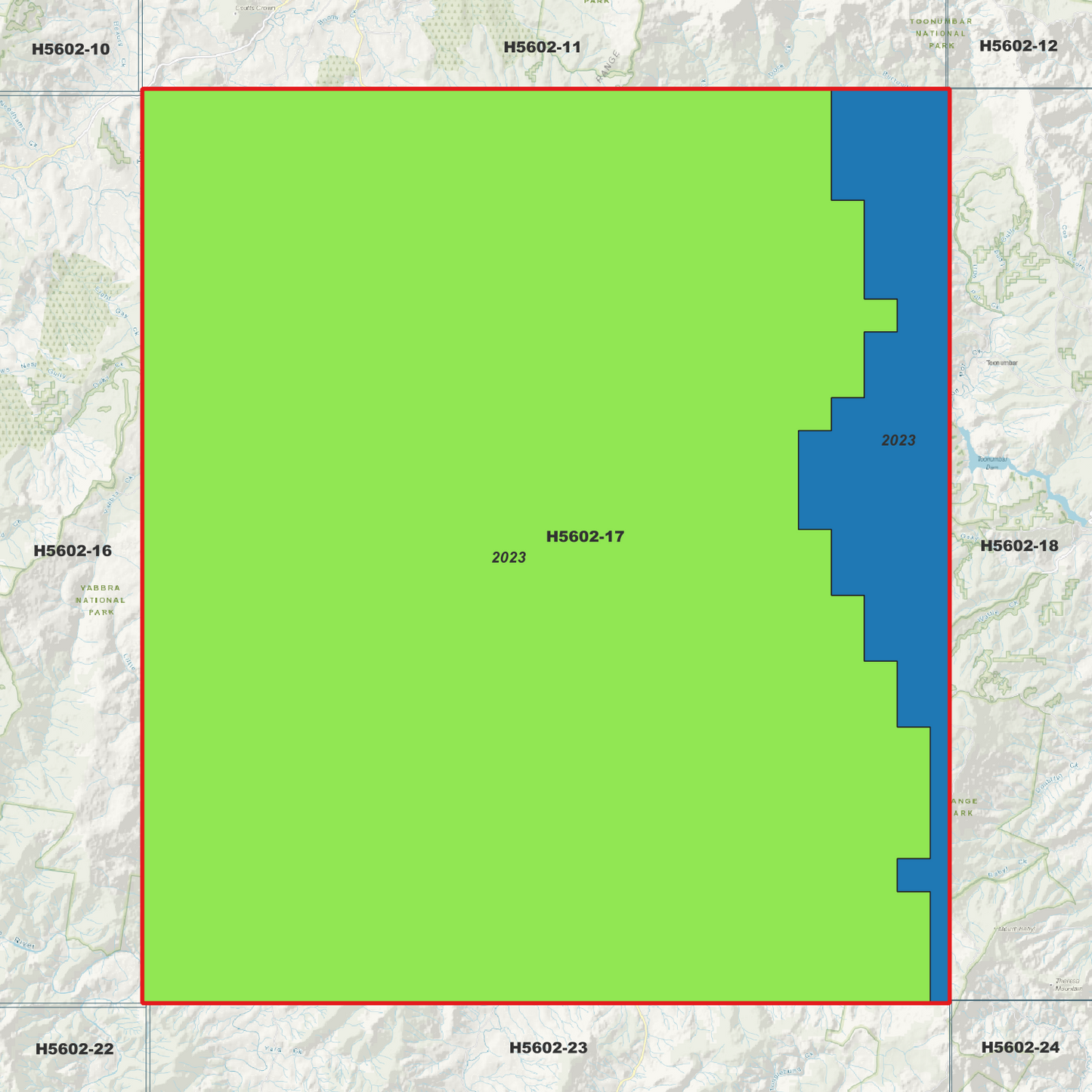 Bonalbo 1m Digital Elevation Model (H5602-17)
