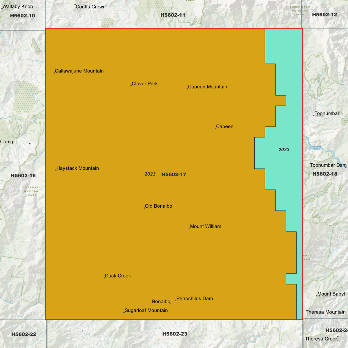 Bonalbo 1m Digital Elevation Models (H5602-17)