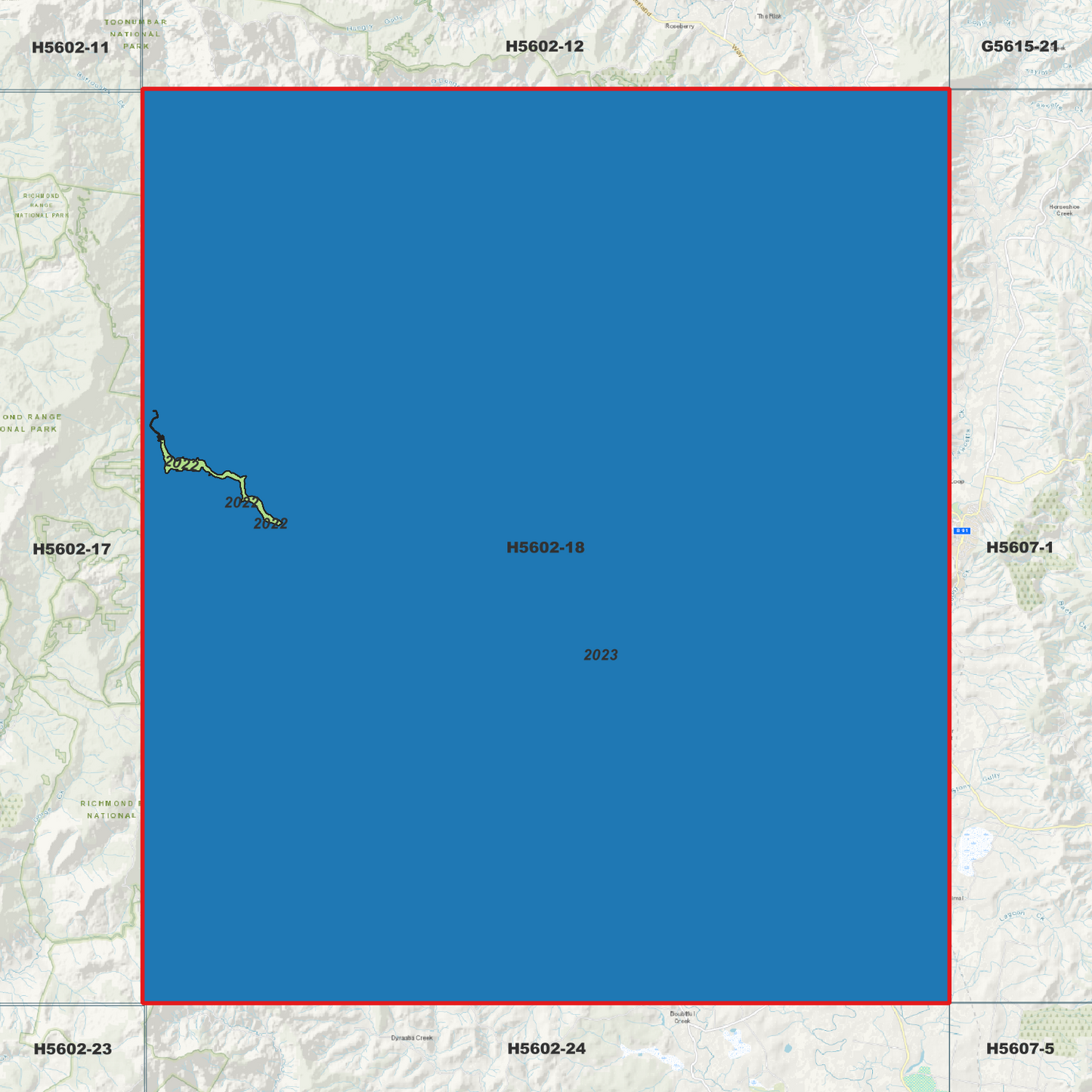 Toonumbar 1m Digital Elevation Model (H5602-18)