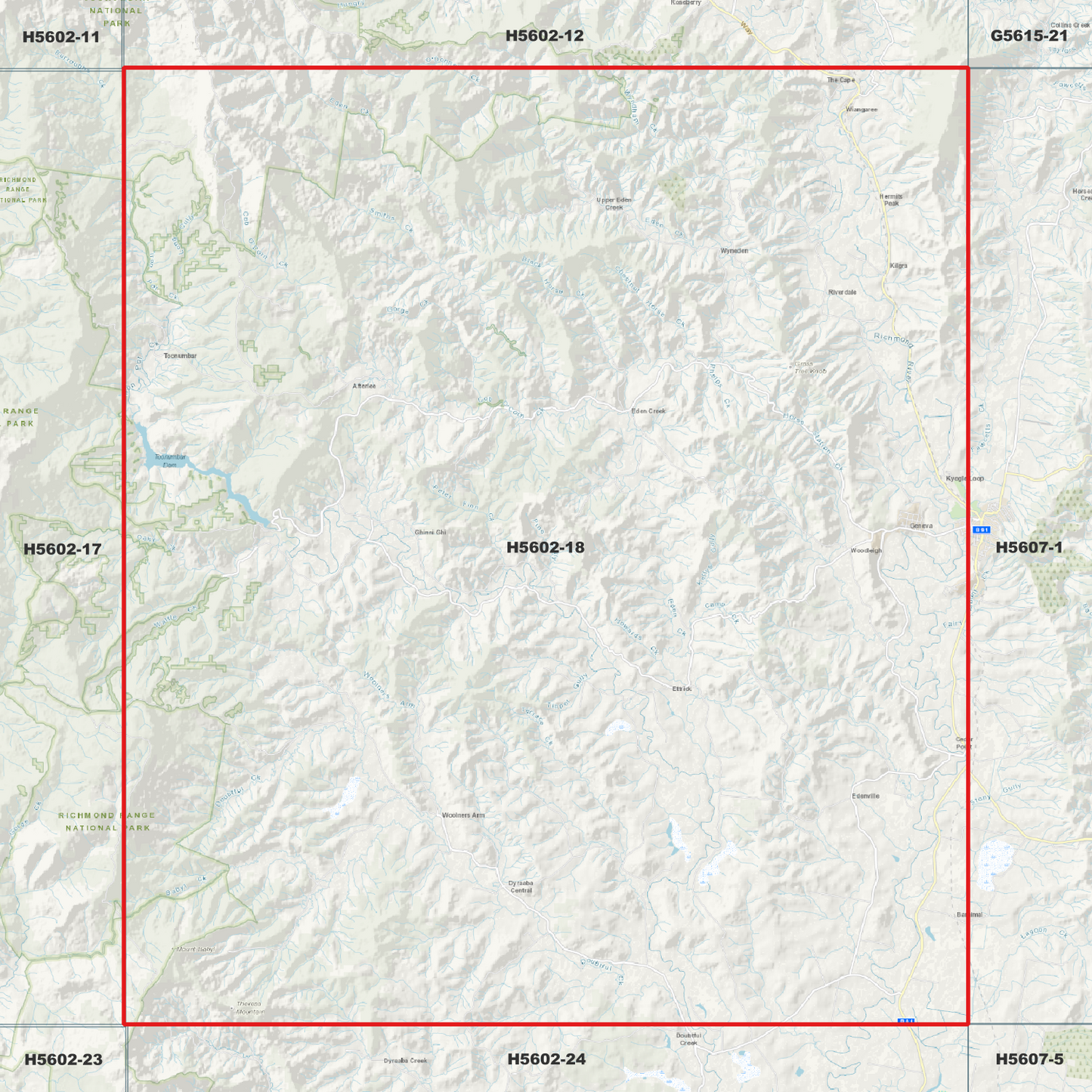 Toonumbar 1m Digital Elevation Model (H5602-18)