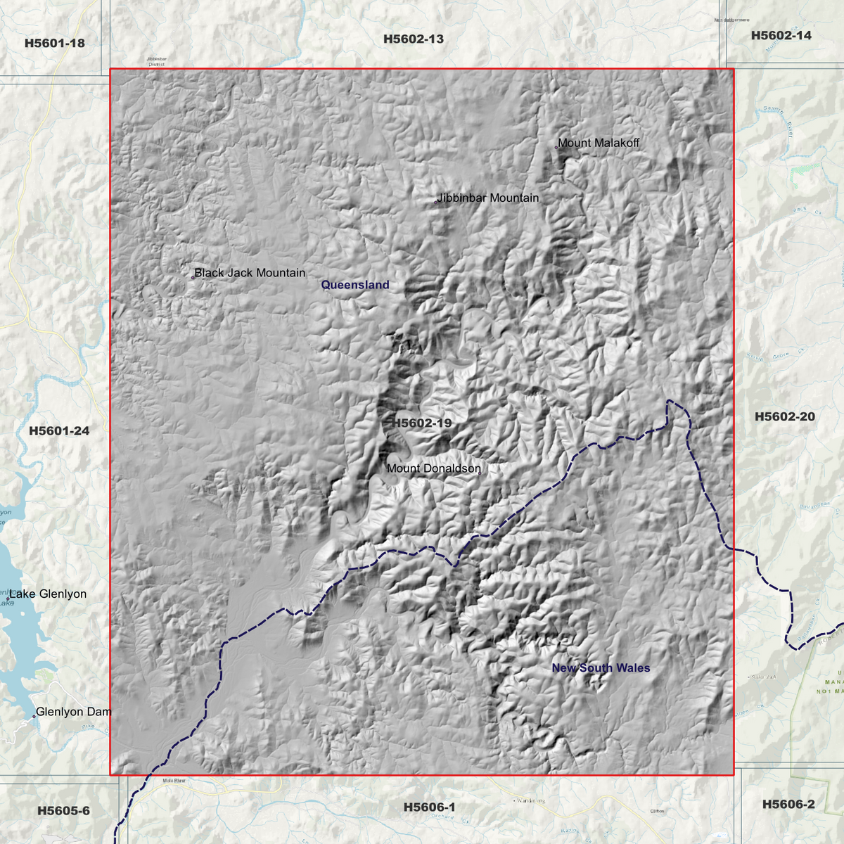 Jibbinbar 50cm, 1m & 5m Digital Elevation Models (H5602-19)