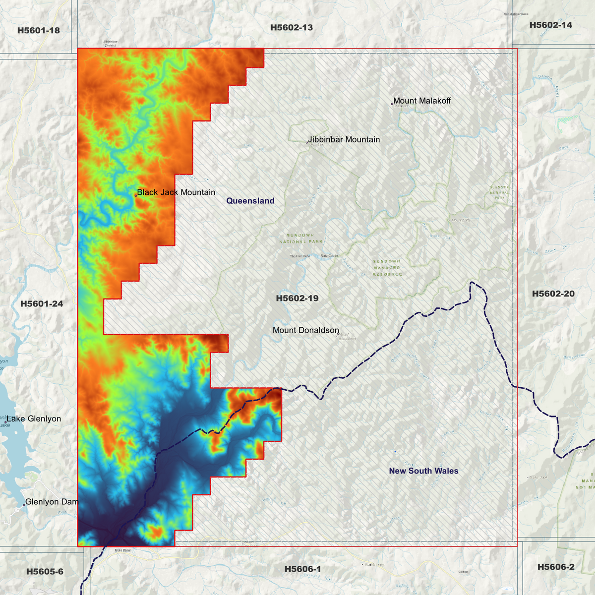 Jibbinbar 50cm, 1m & 5m Digital Elevation Models (H5602-19)