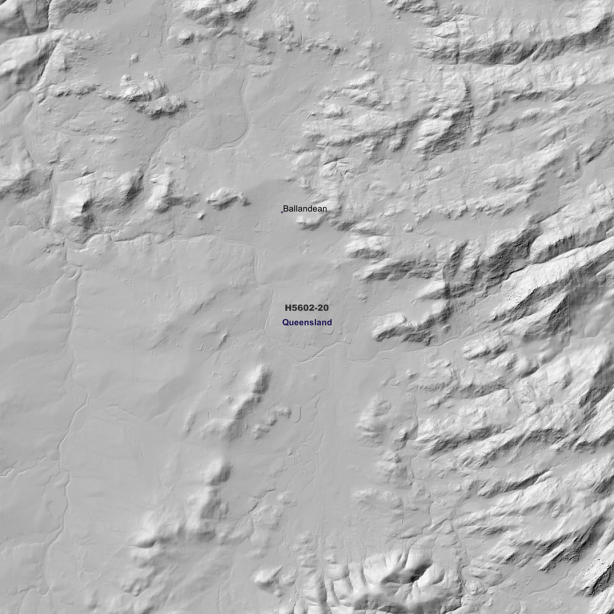 Ballandean 50cm, 1m, 2m & 5m Digital Elevation Models (H5602-20)