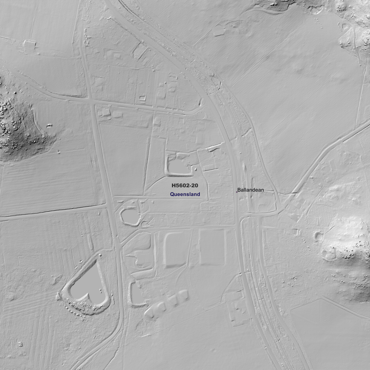 Ballandean 50cm, 1m, 2m & 5m Digital Elevation Models (H5602-20)
