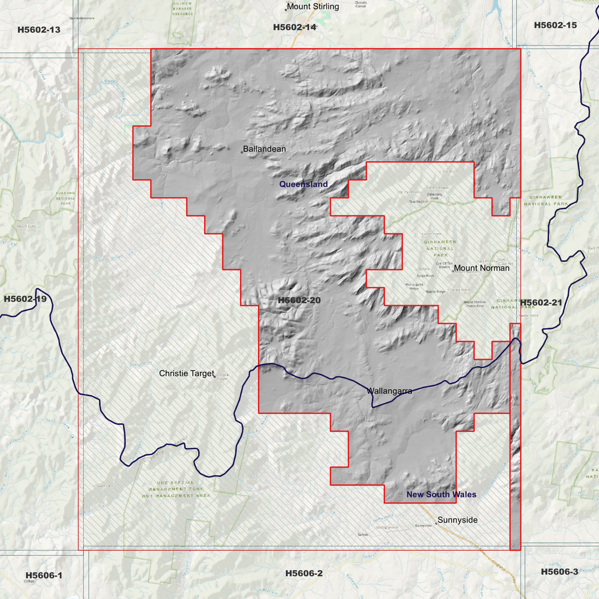 Ballandean 50cm, 1m, 2m & 5m Digital Elevation Models (H5602-20)