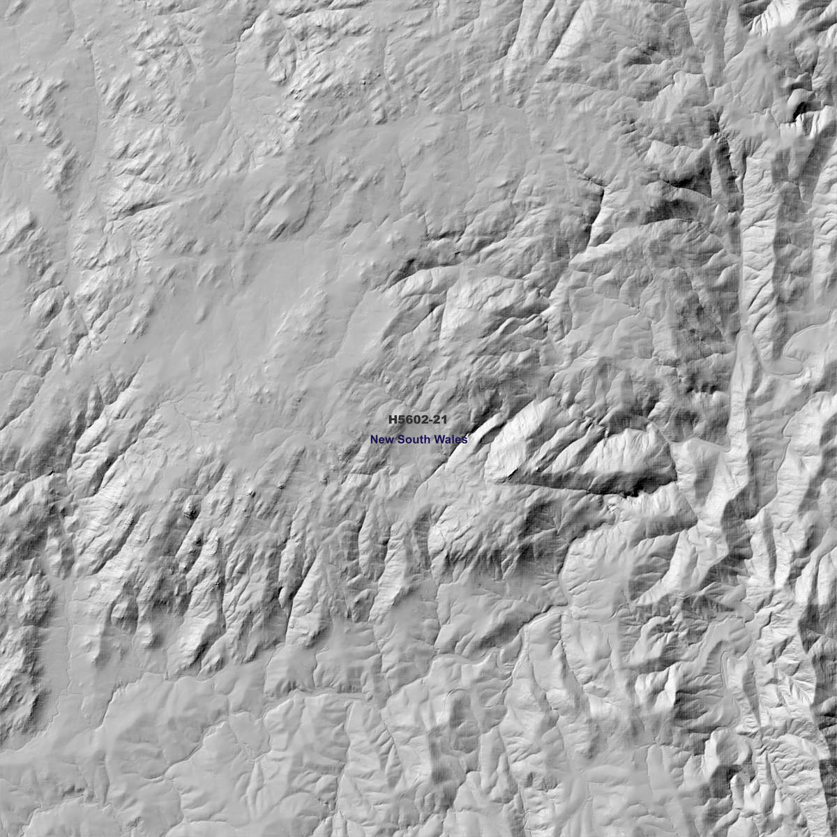 Boonoo 50cm, 1m & 2m Digital Elevation Models (H5602-21)