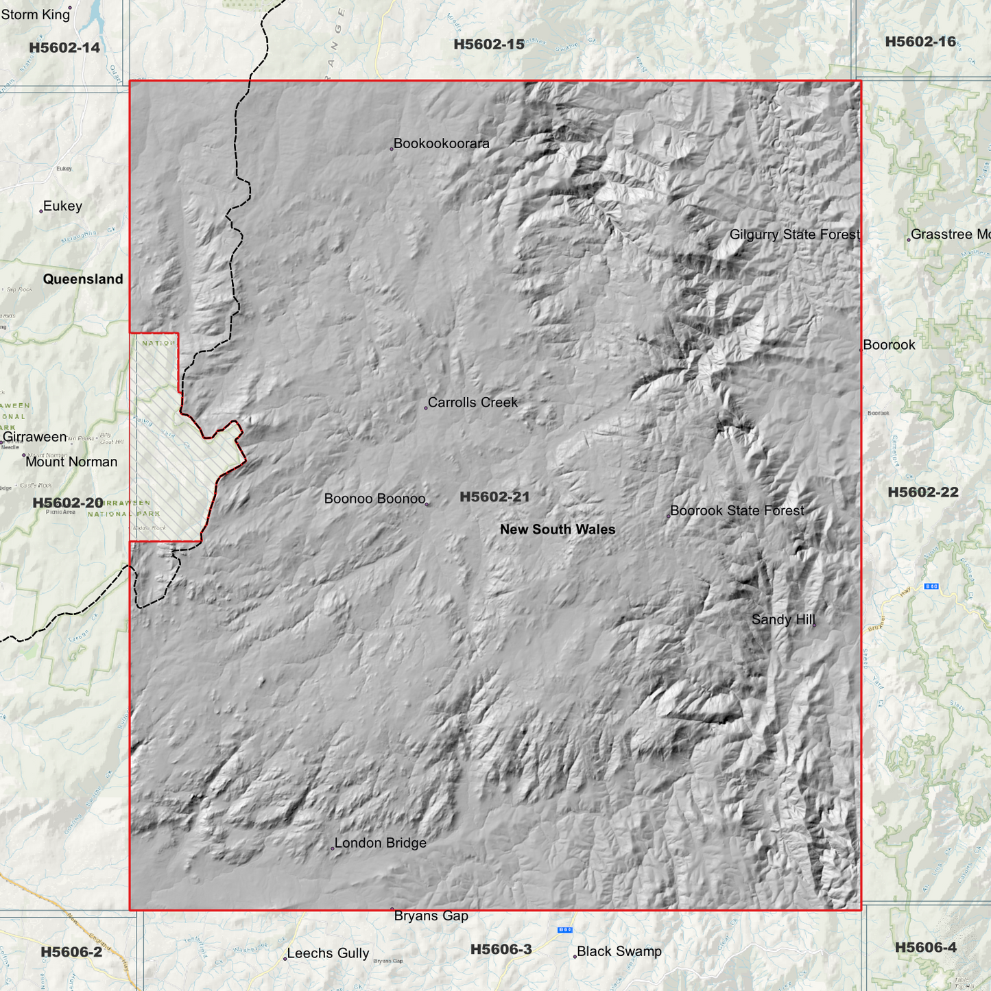 Boonoo 1m Digital Elevation Model (H5602-21)