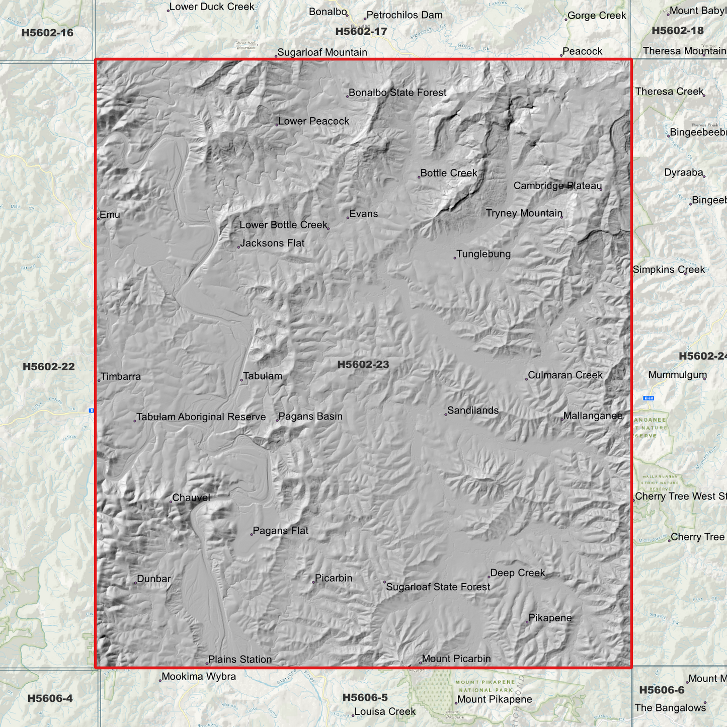Tabulam 1m Digital Elevation Model (H5602-23)