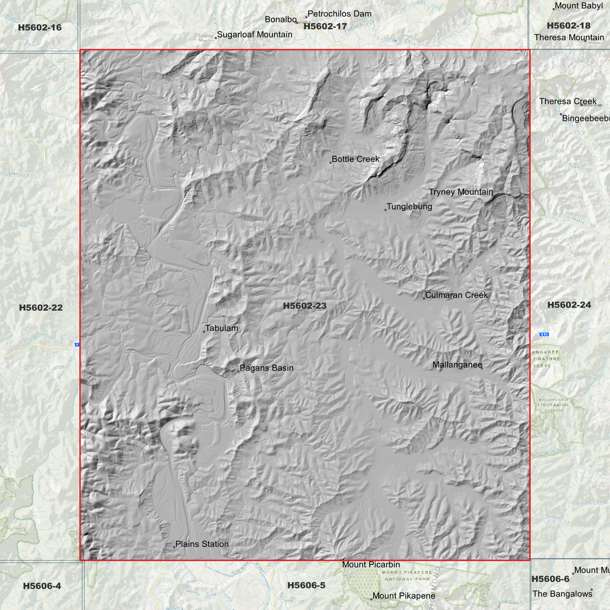 Tabulam 1m Digital Elevation Models (H5602-23)