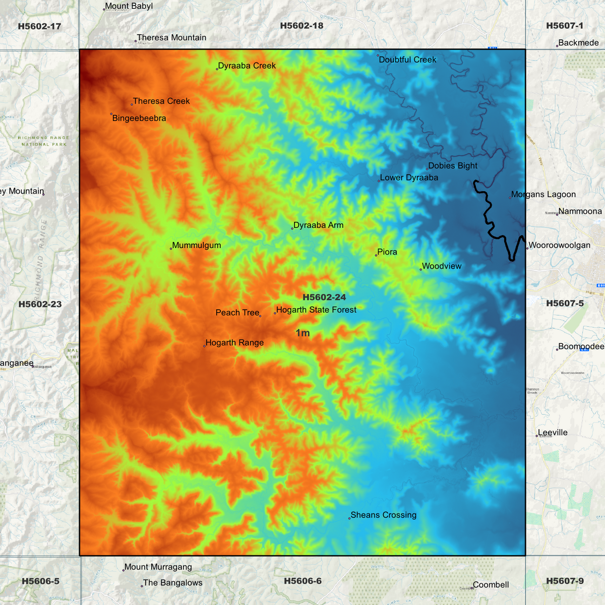 Hogarth 1m Digital Elevation Models (H5602-24)