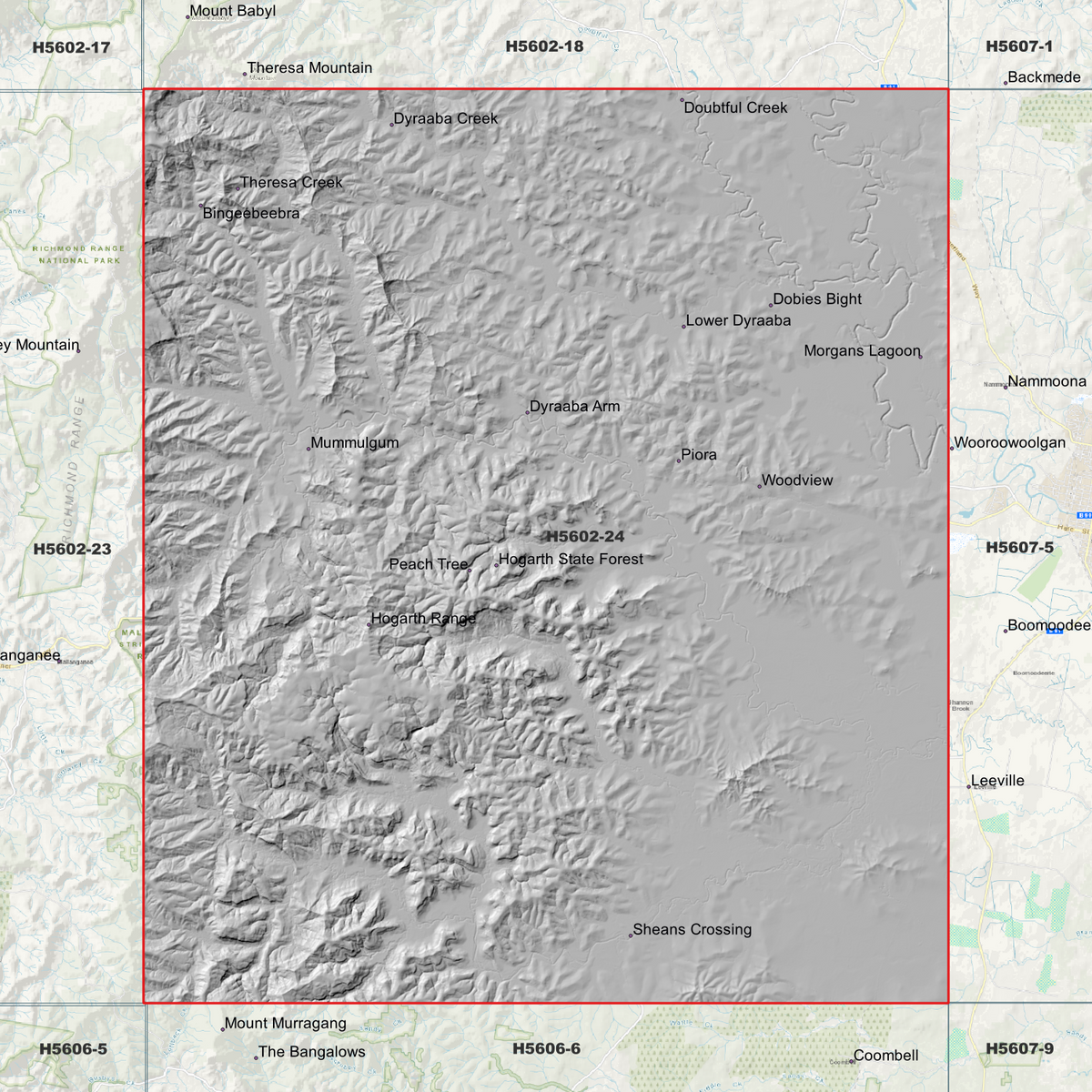 Hogarth 1m Digital Elevation Models (H5602-24)