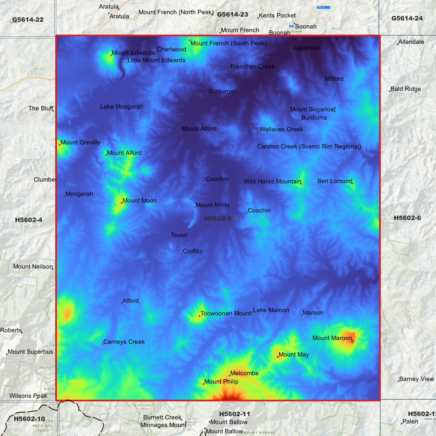 Coochin 1m Digital Elevation Model (H5602-5)