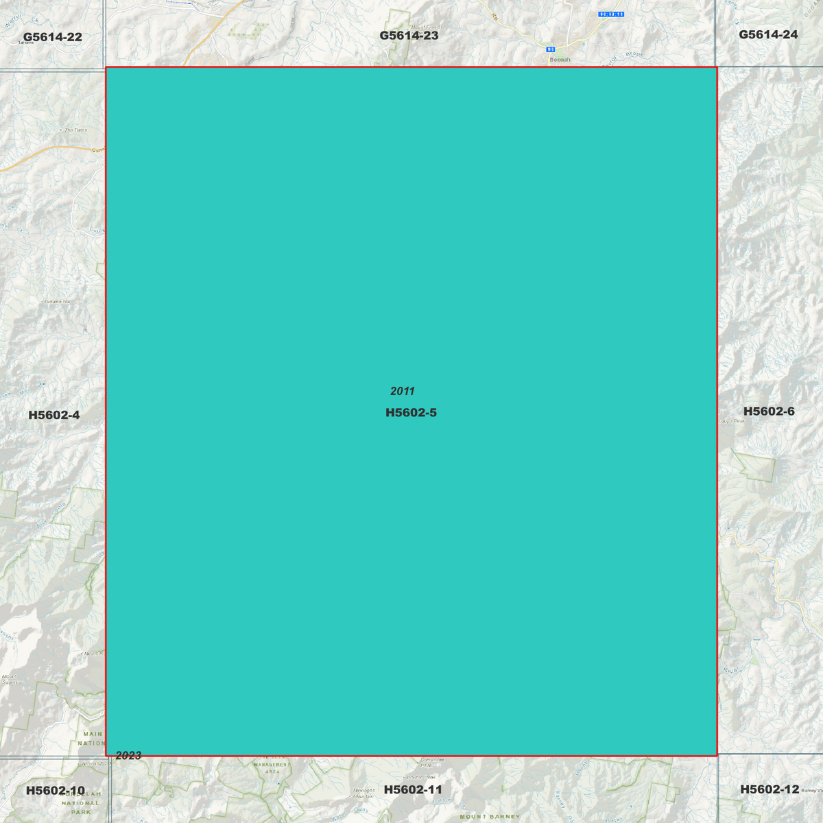 Moogerah 1m Digital Elevation Models (H5602-5)