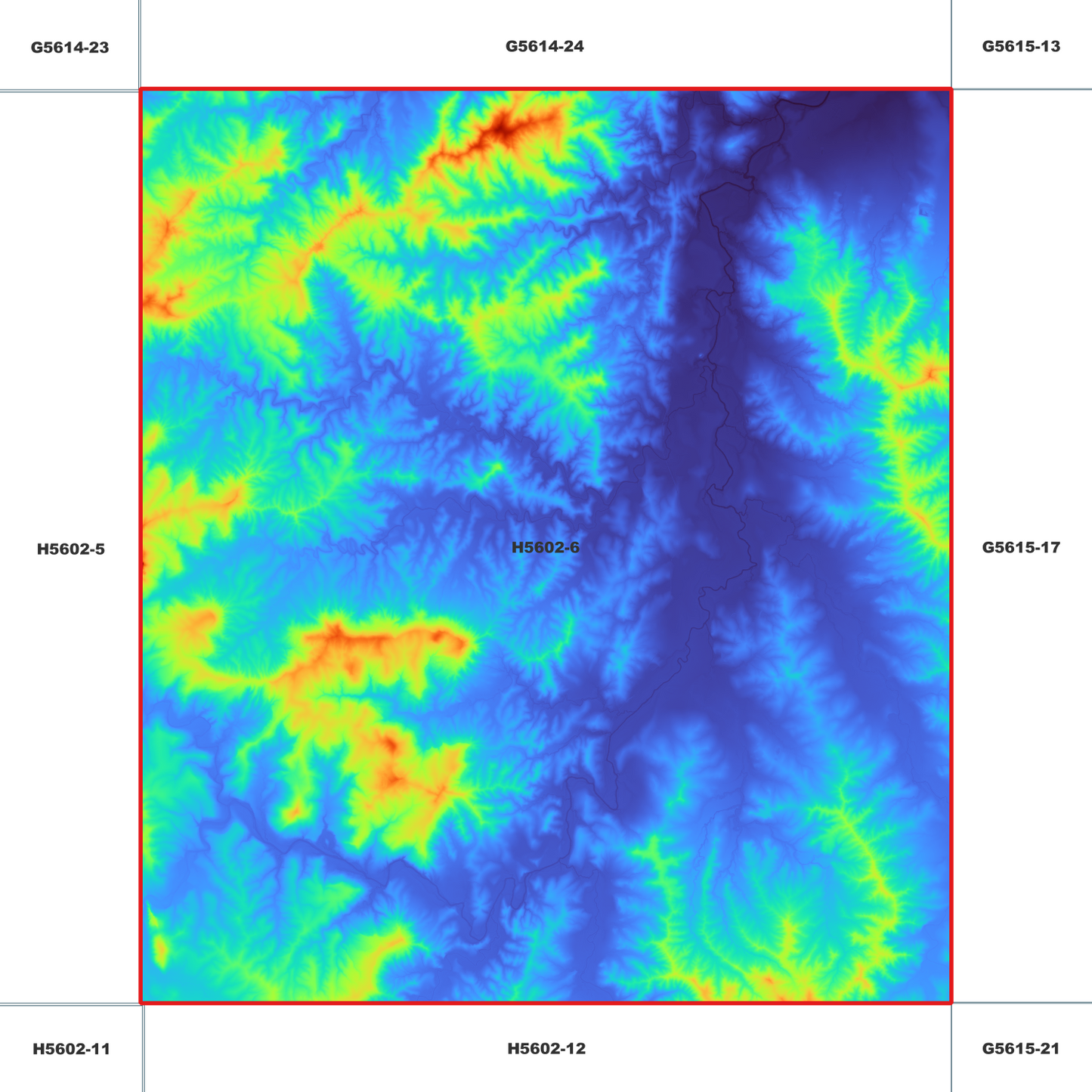 Kooralbyn 1m Digital Elevation Model (H5602-6)