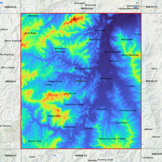 Kooralbyn 1m Digital Elevation Model (H5602-6)
