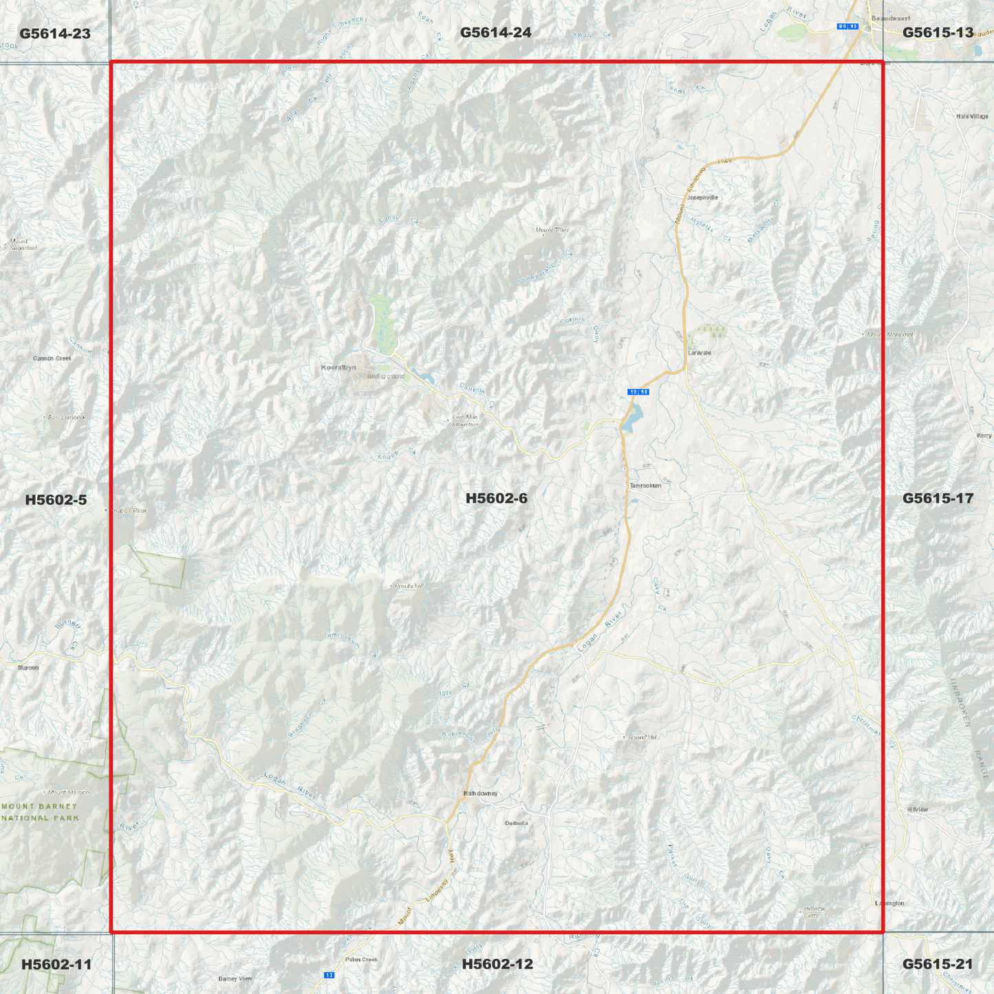 Kooralbyn 1m Digital Elevation Model (H5602-6)