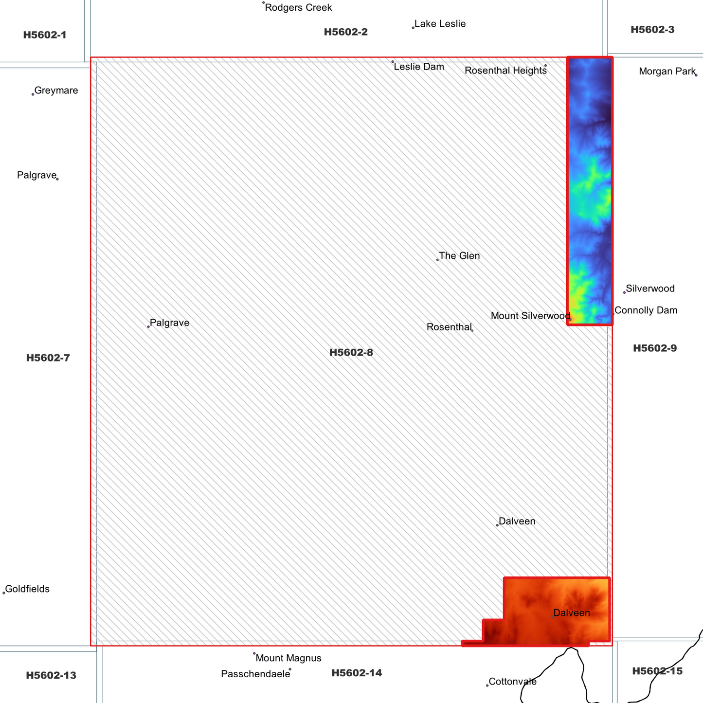 Rosenthal 1m Digital Elevation Model (H5602-8)