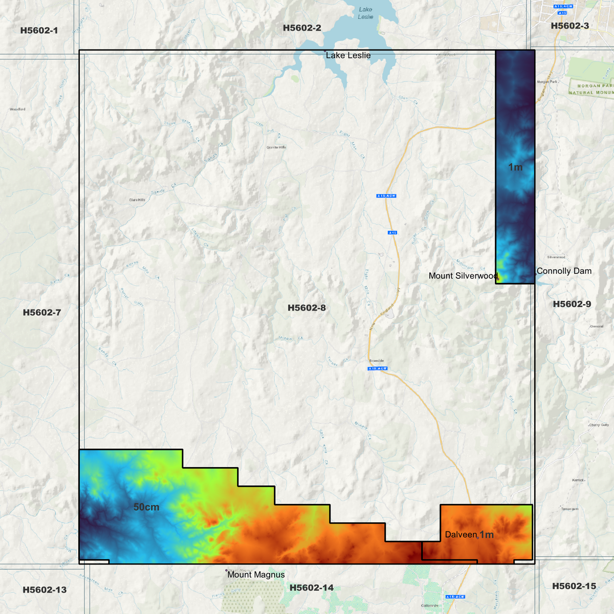 Dalveen 50cm & 1m Digital Elevation Models (H5602-8)