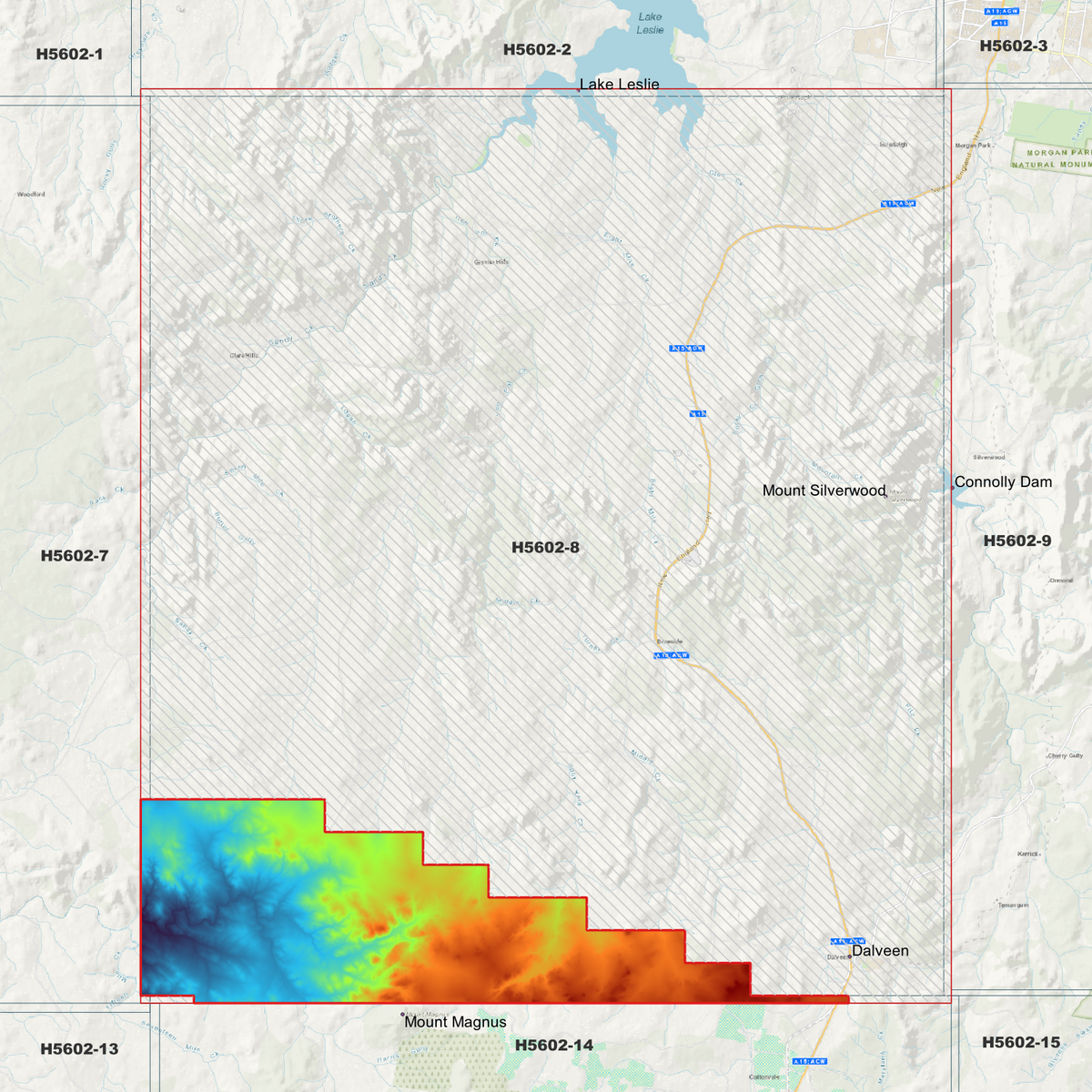 Dalveen 50cm & 1m Digital Elevation Models (H5602-8)