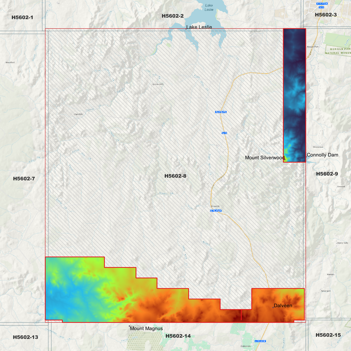 Dalveen 50cm & 1m Digital Elevation Models (H5602-8)