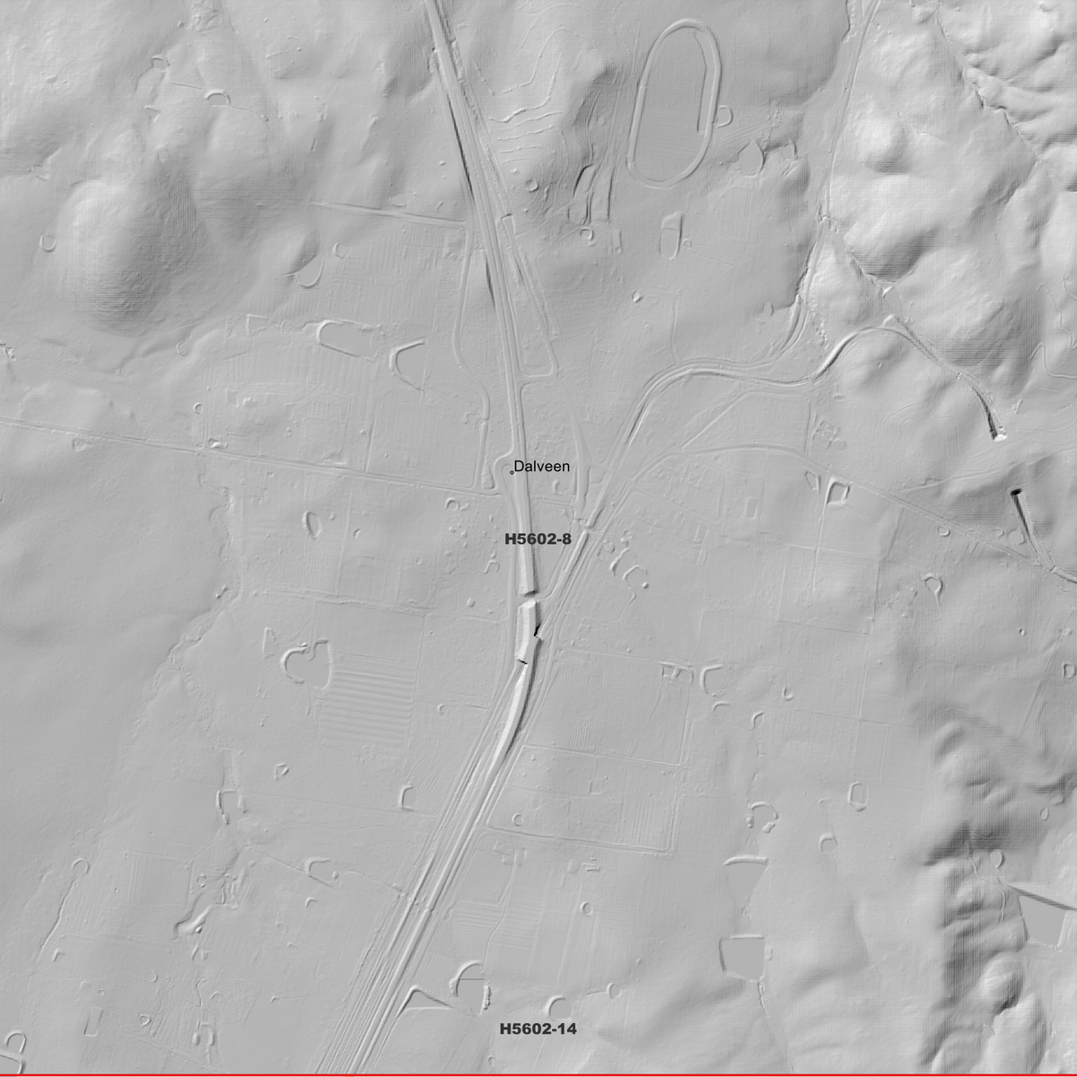 Dalveen 50cm & 1m Digital Elevation Models (H5602-8)
