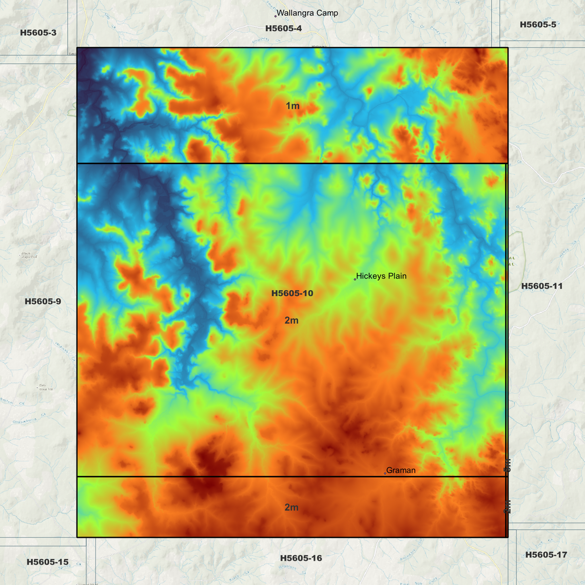 Balfours Peak 1m & 2m Digital Elevation Models (H5605-10)