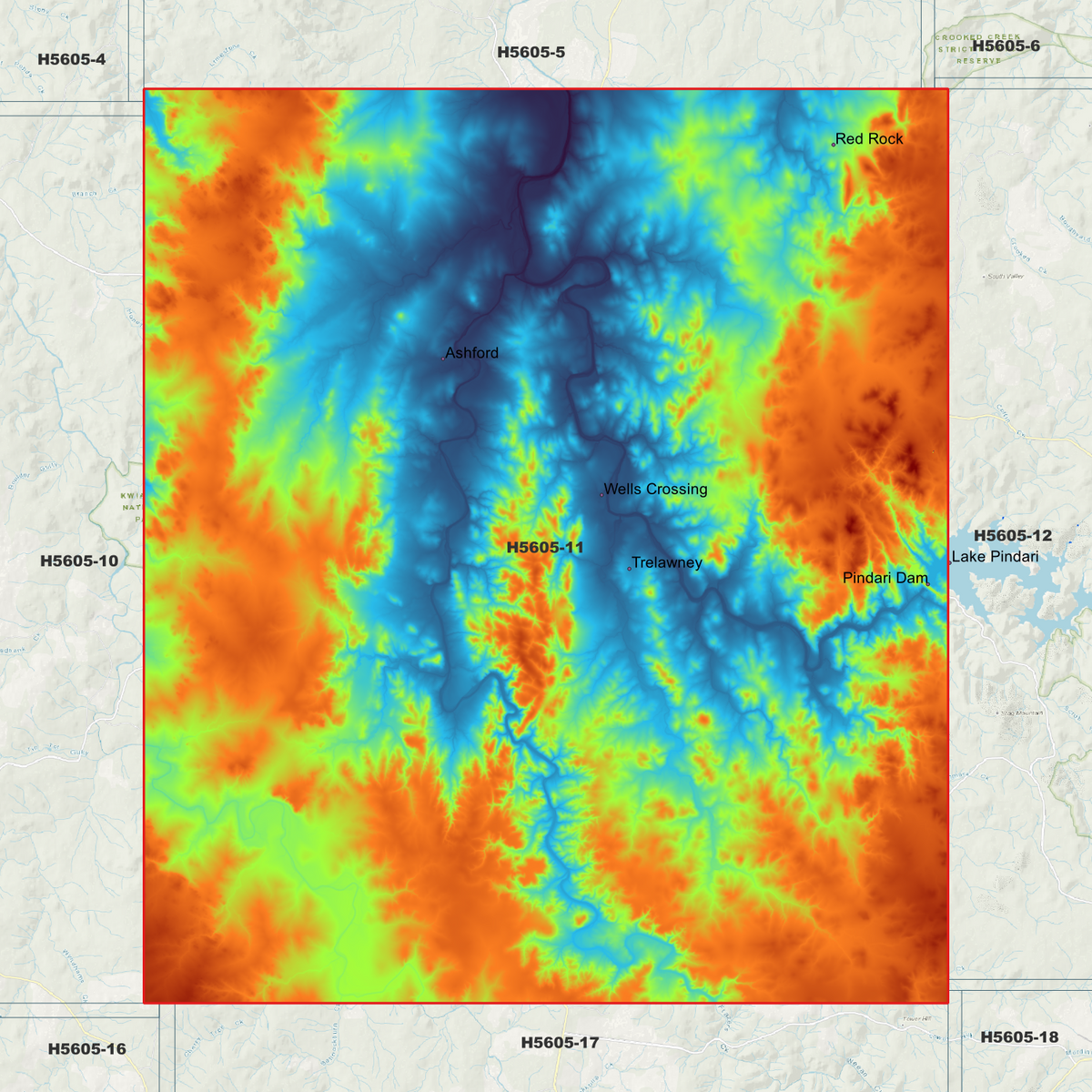 Ashford 1m, 2m & 5m Digital Elevation Models (H5605-11)