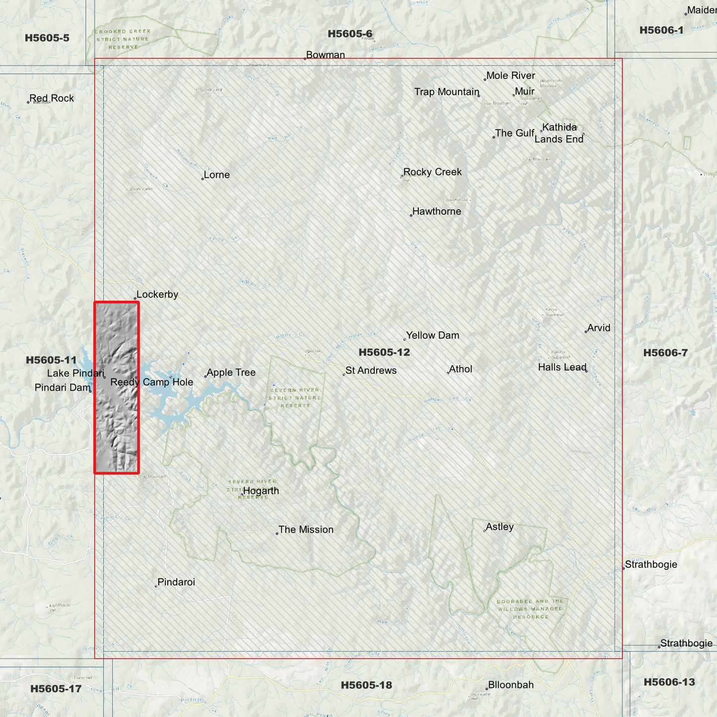 Pindari 1m Digital Elevation Model (H5605-12)