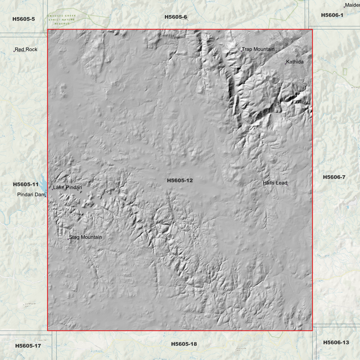 Pindari 1m & 5m Digital Elevation Models (H5605-12)