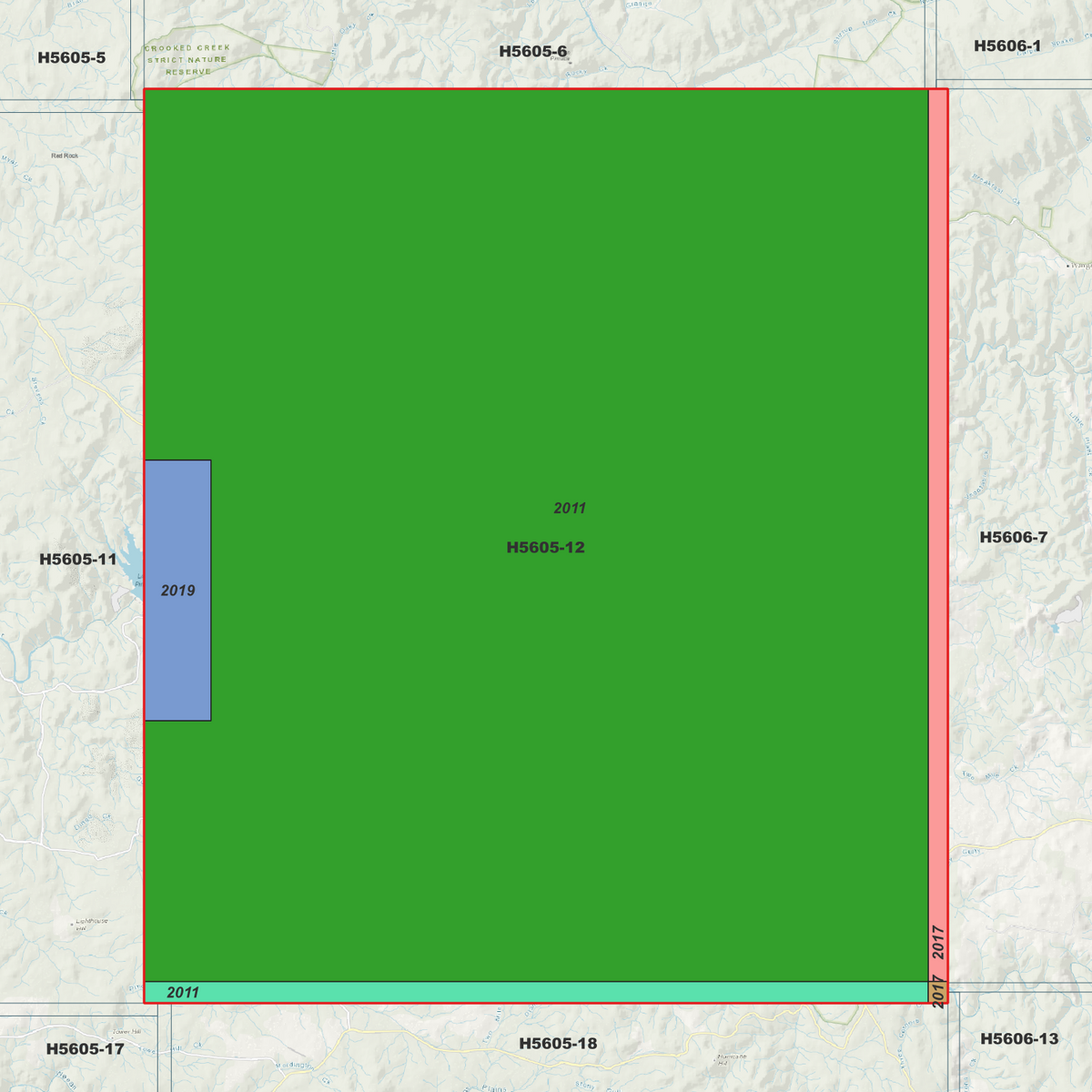Pindari 1m & 5m Digital Elevation Models (H5605-12)