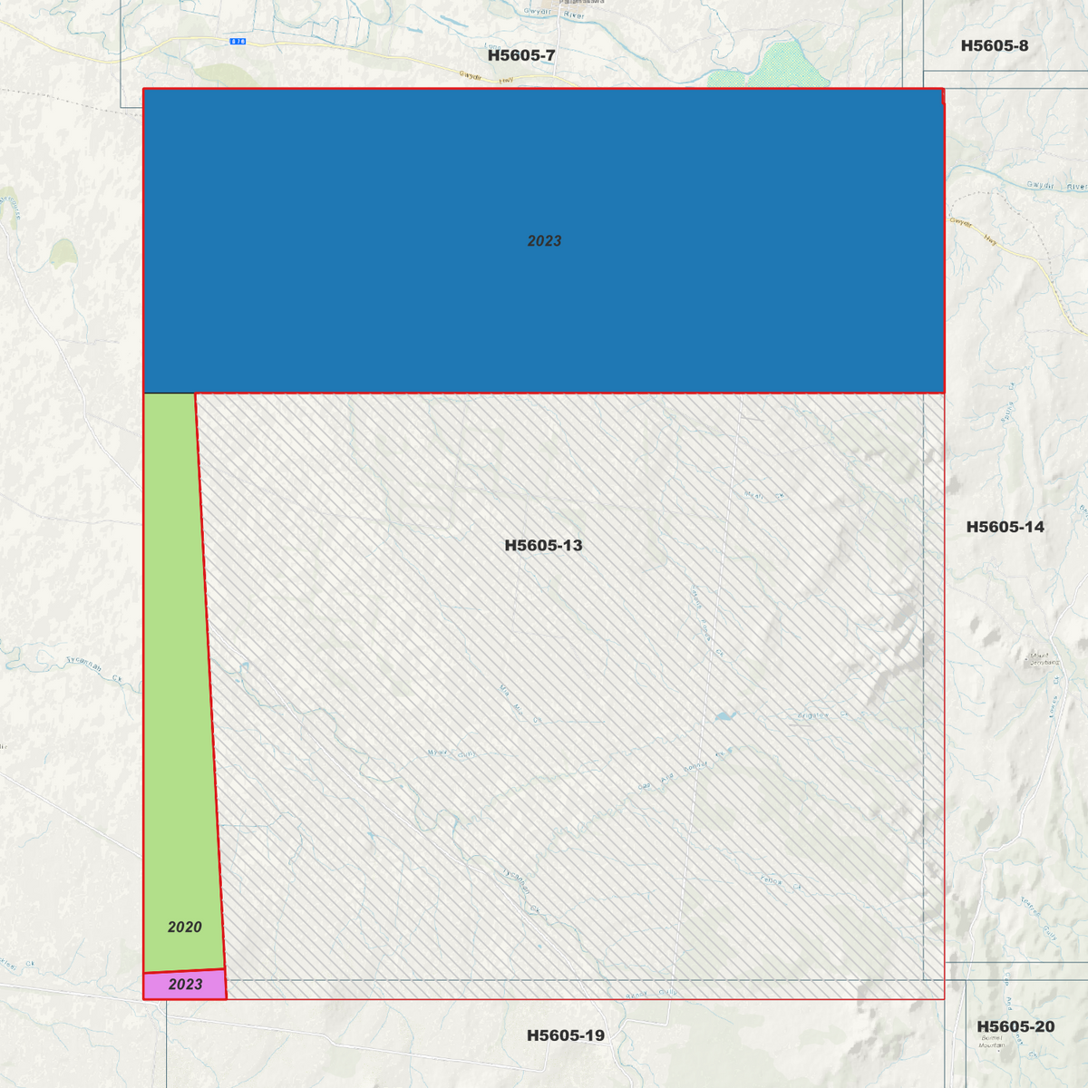 Biniguy 1m & 5m Digital Elevation Models (H5605-13)