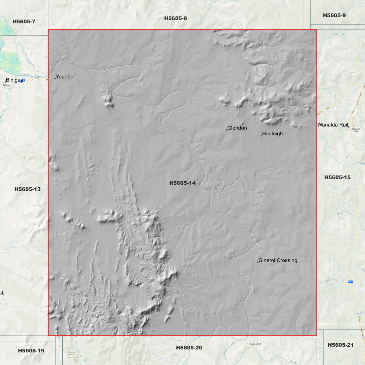 Glendon 1m, 2m & 5m Digital Elevation Models (H5605-14)