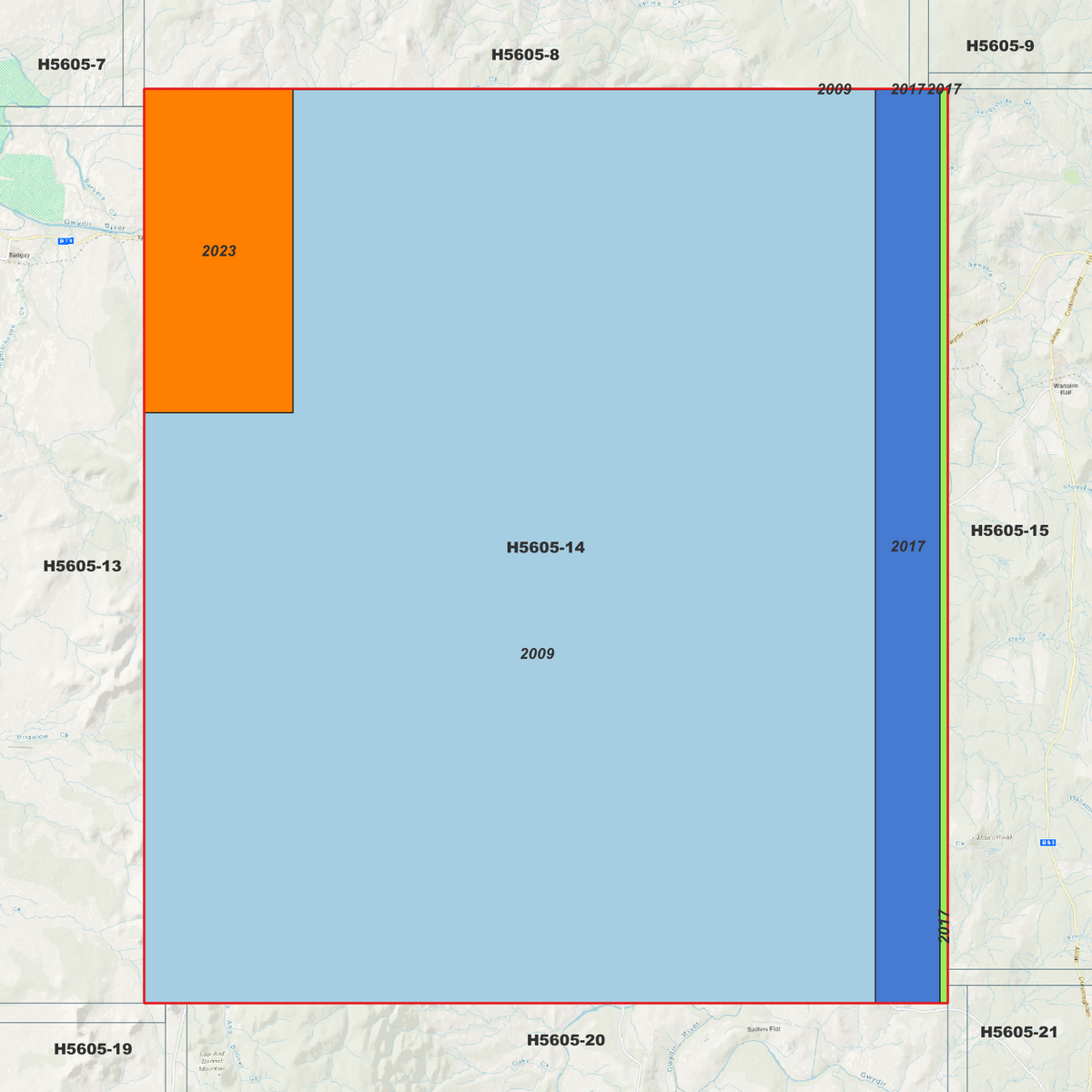 Glendon 1m, 2m & 5m Digital Elevation Models (H5605-14)