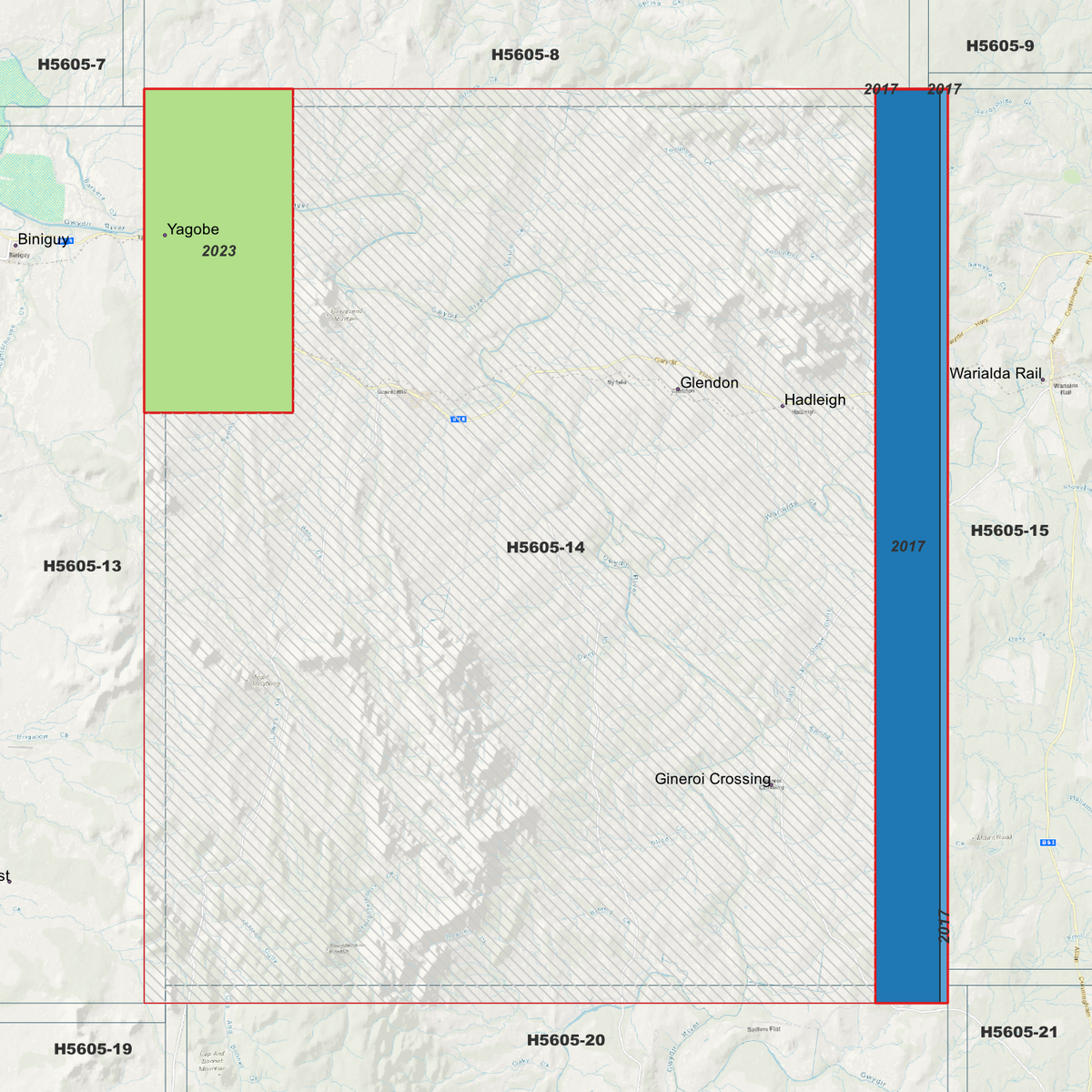 Glendon 1m, 2m & 5m Digital Elevation Models (H5605-14)