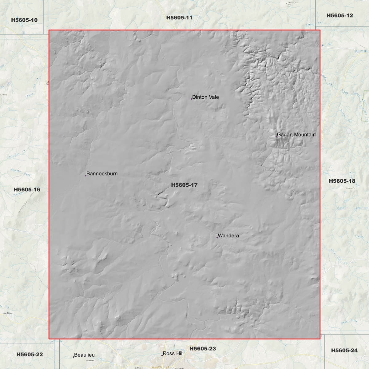 Nullamanna 1m, 2m & 5m Digital Elevation Models (H5605-17)