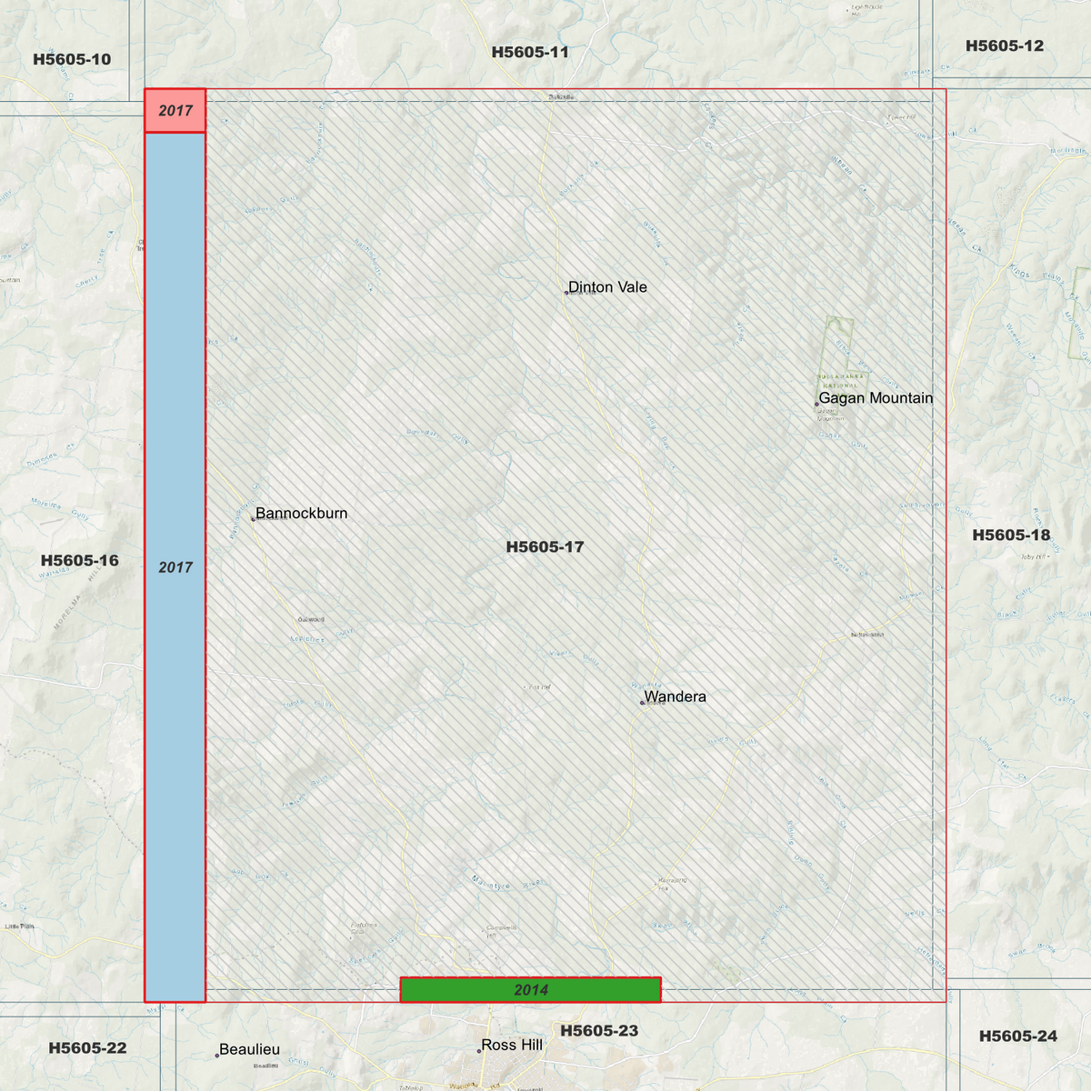 Nullamanna 1m, 2m & 5m Digital Elevation Models (H5605-17)