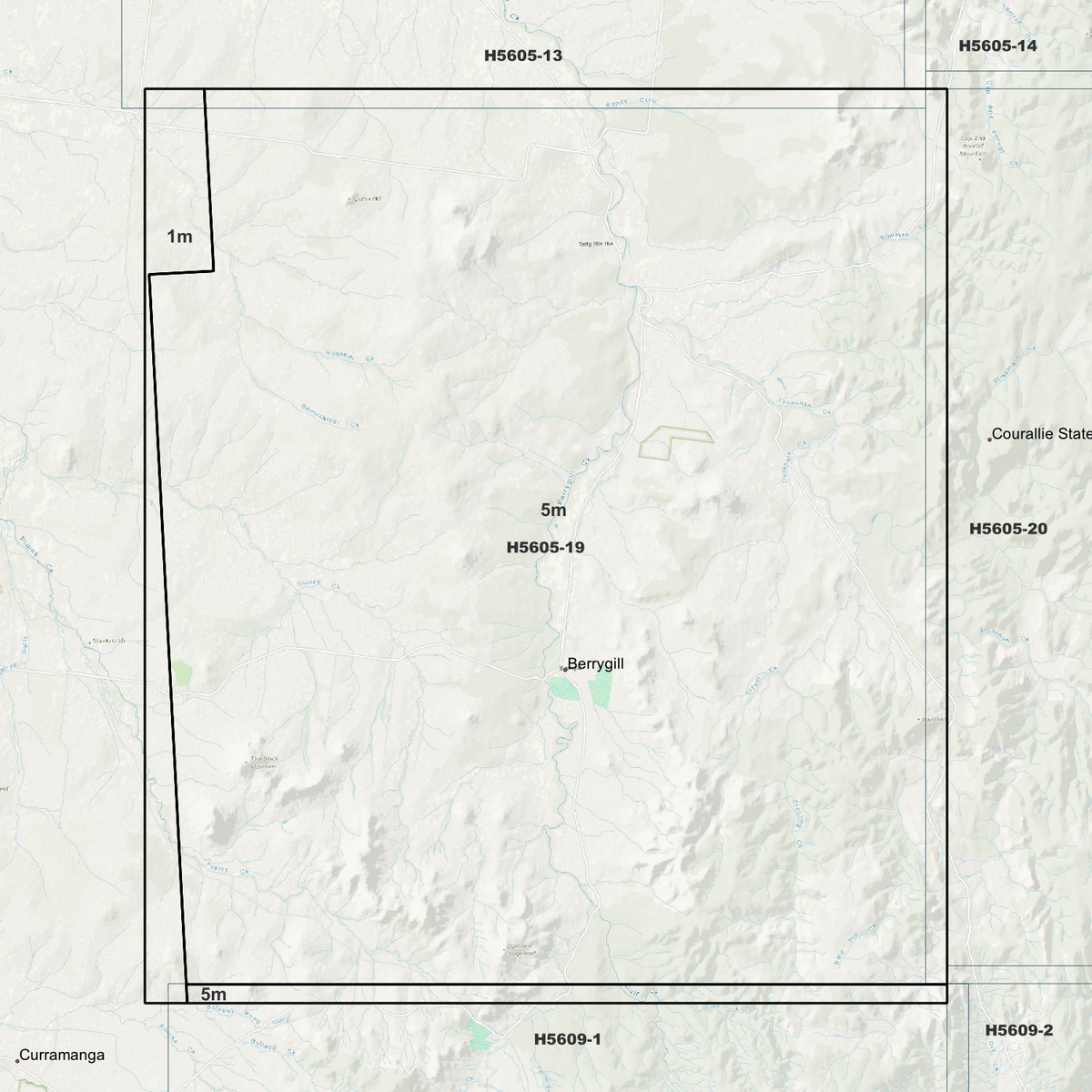 Berrygill 1m & 5m Digital Elevation Models (H5605-19)
