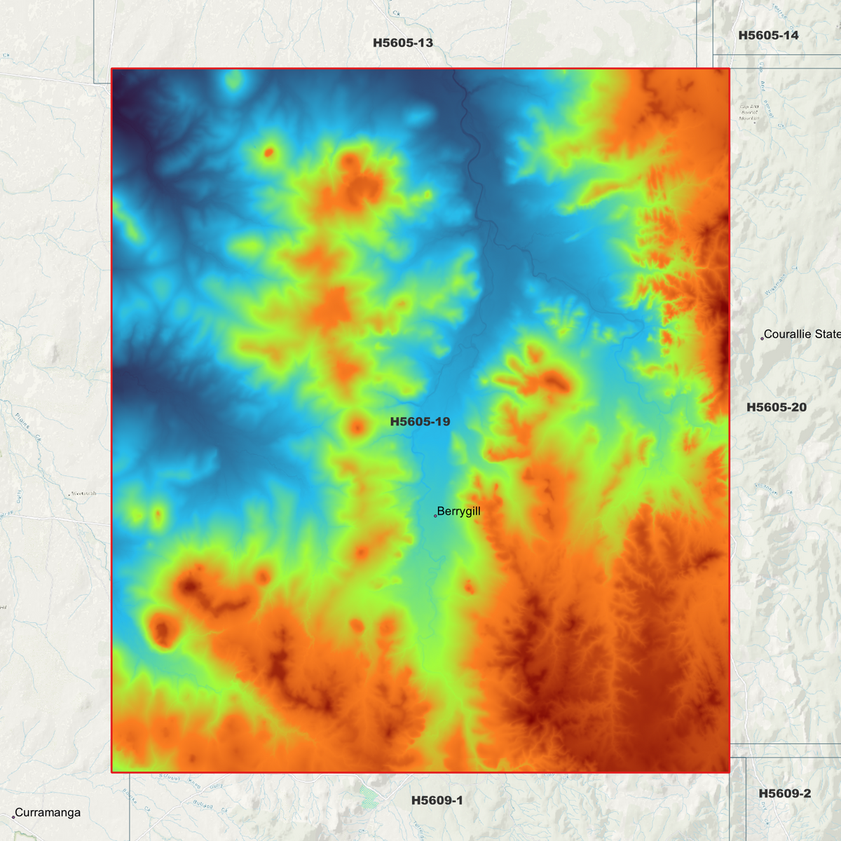 Berrygill 1m & 5m Digital Elevation Models (H5605-19)
