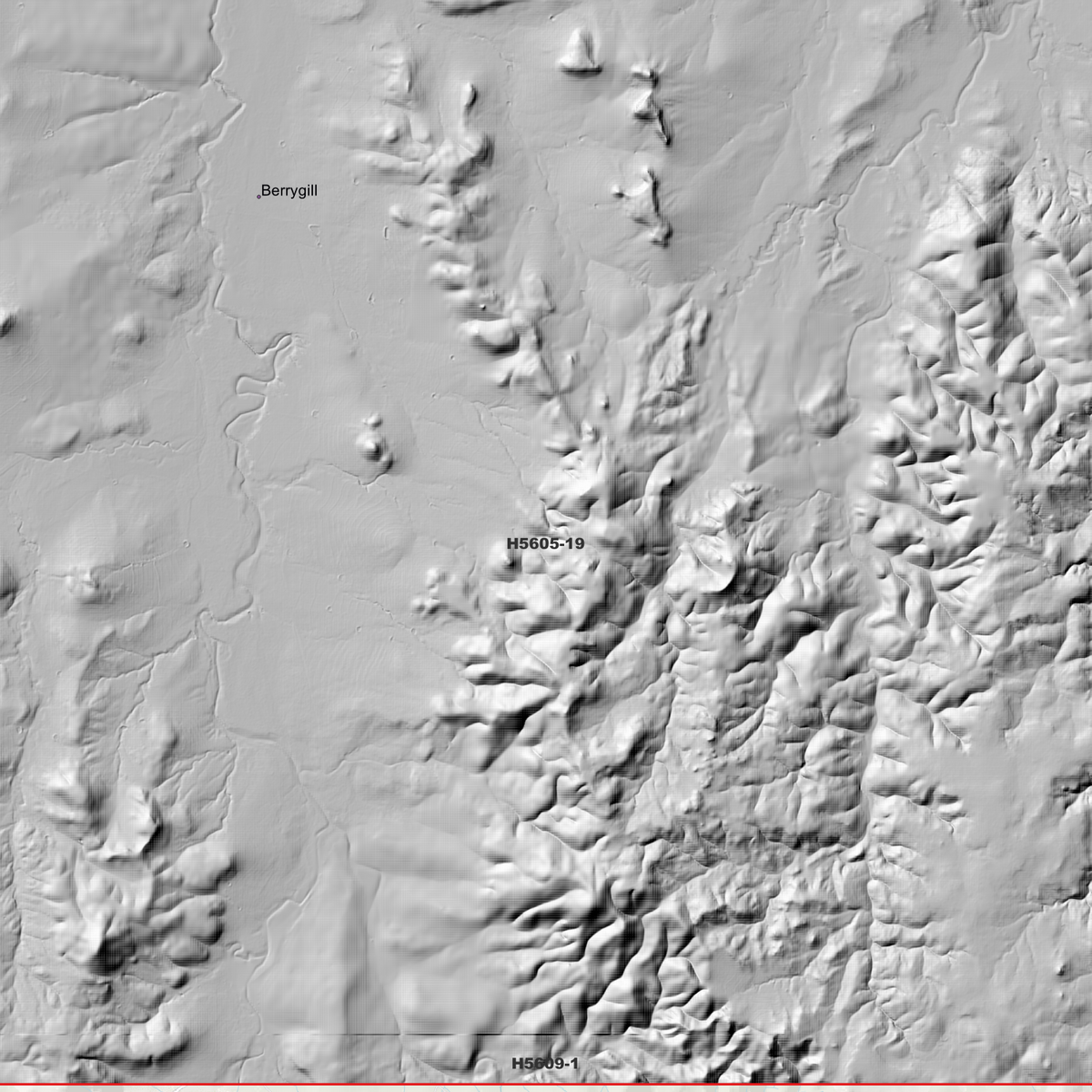 Berrygill 1m & 5m Digital Elevation Models (H5605-19)